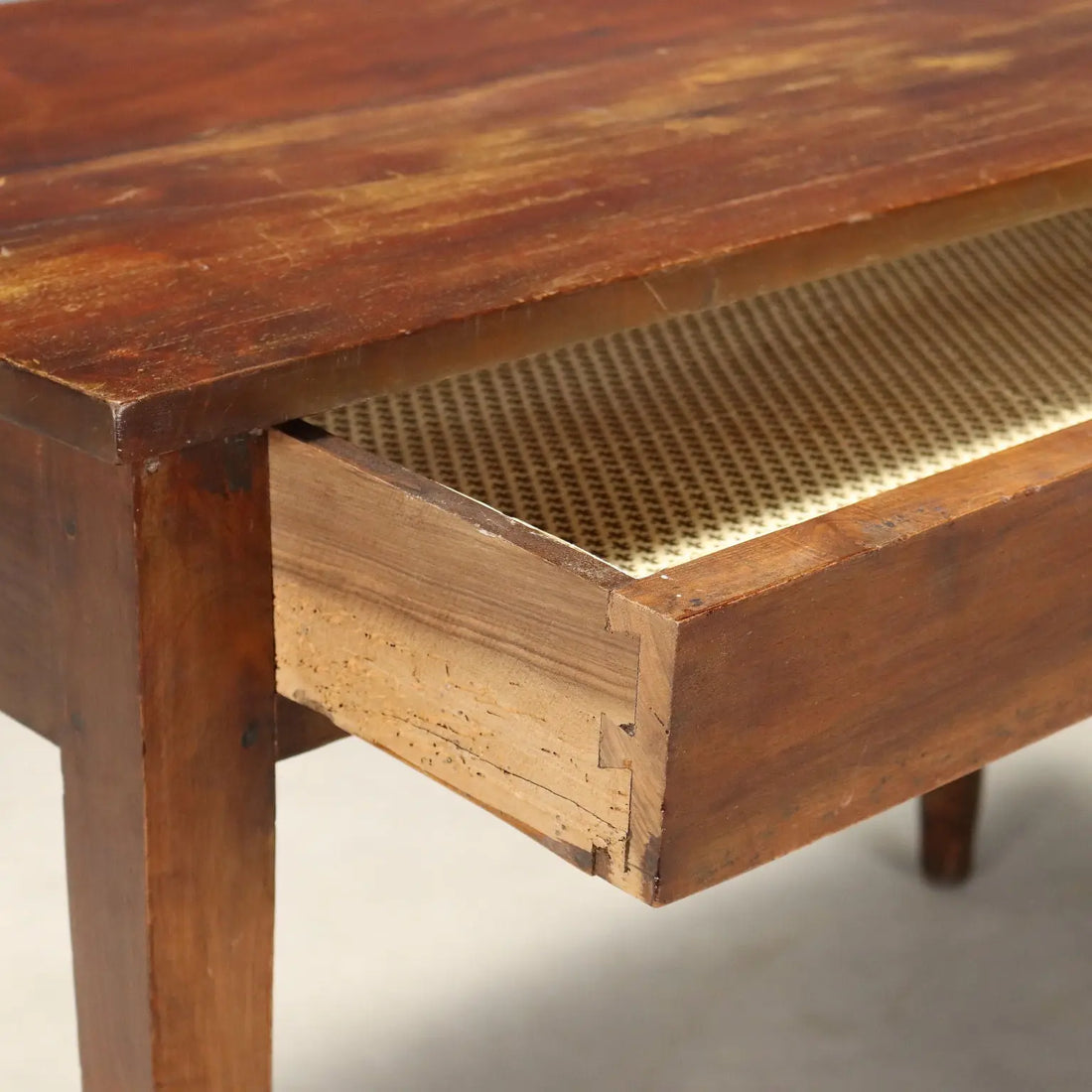 Antique Writing Desk Directoire Walnut Drawer Italy XVIII-XIX Century