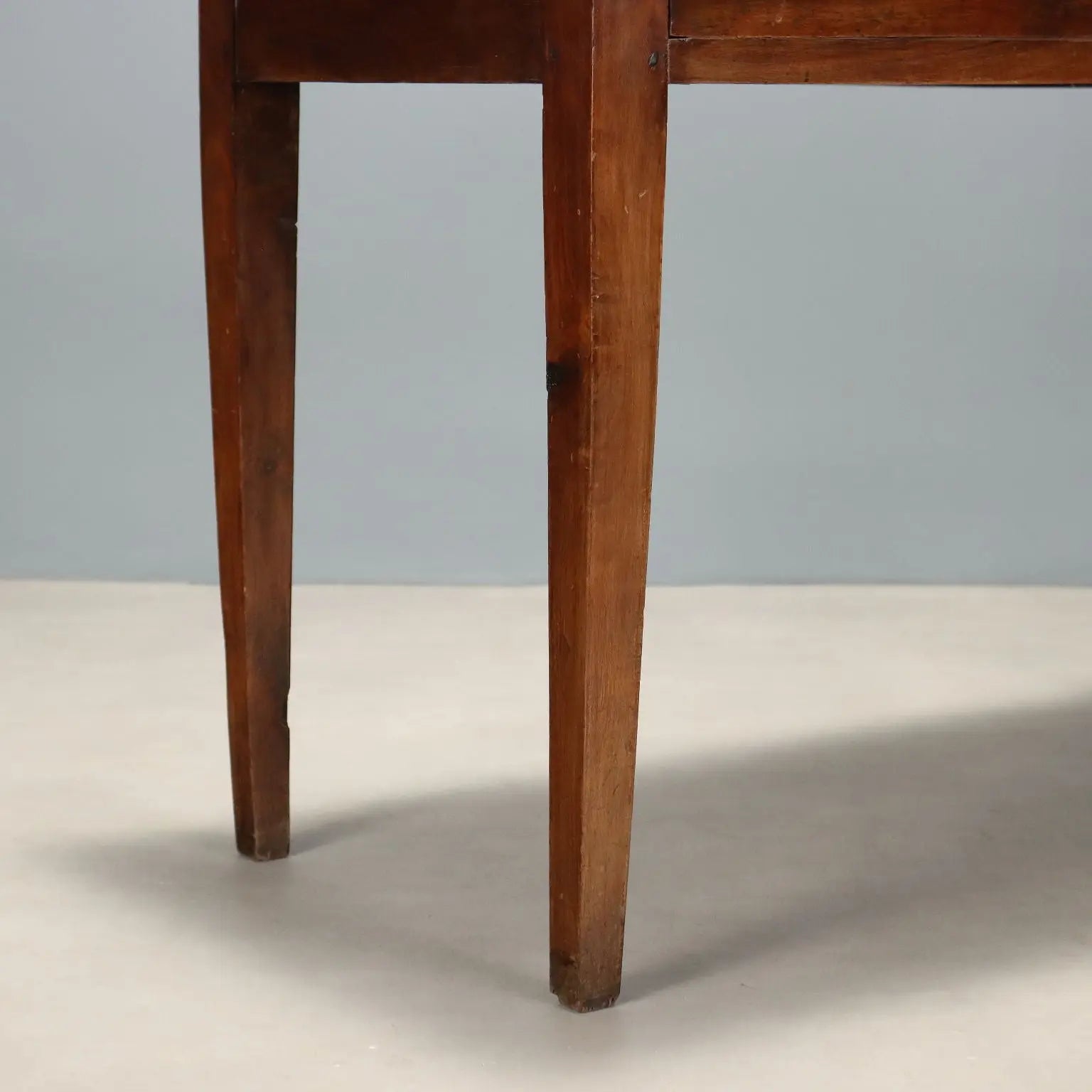 Antique Writing Desk Directoire Walnut Drawer Italy XVIII-XIX Century