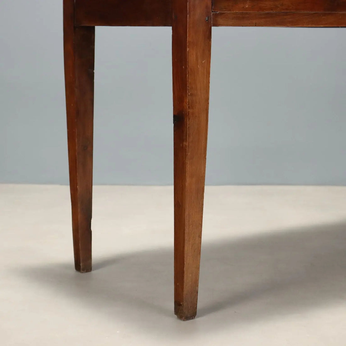Antique Writing Desk Directoire Walnut Drawer Italy XVIII-XIX Century