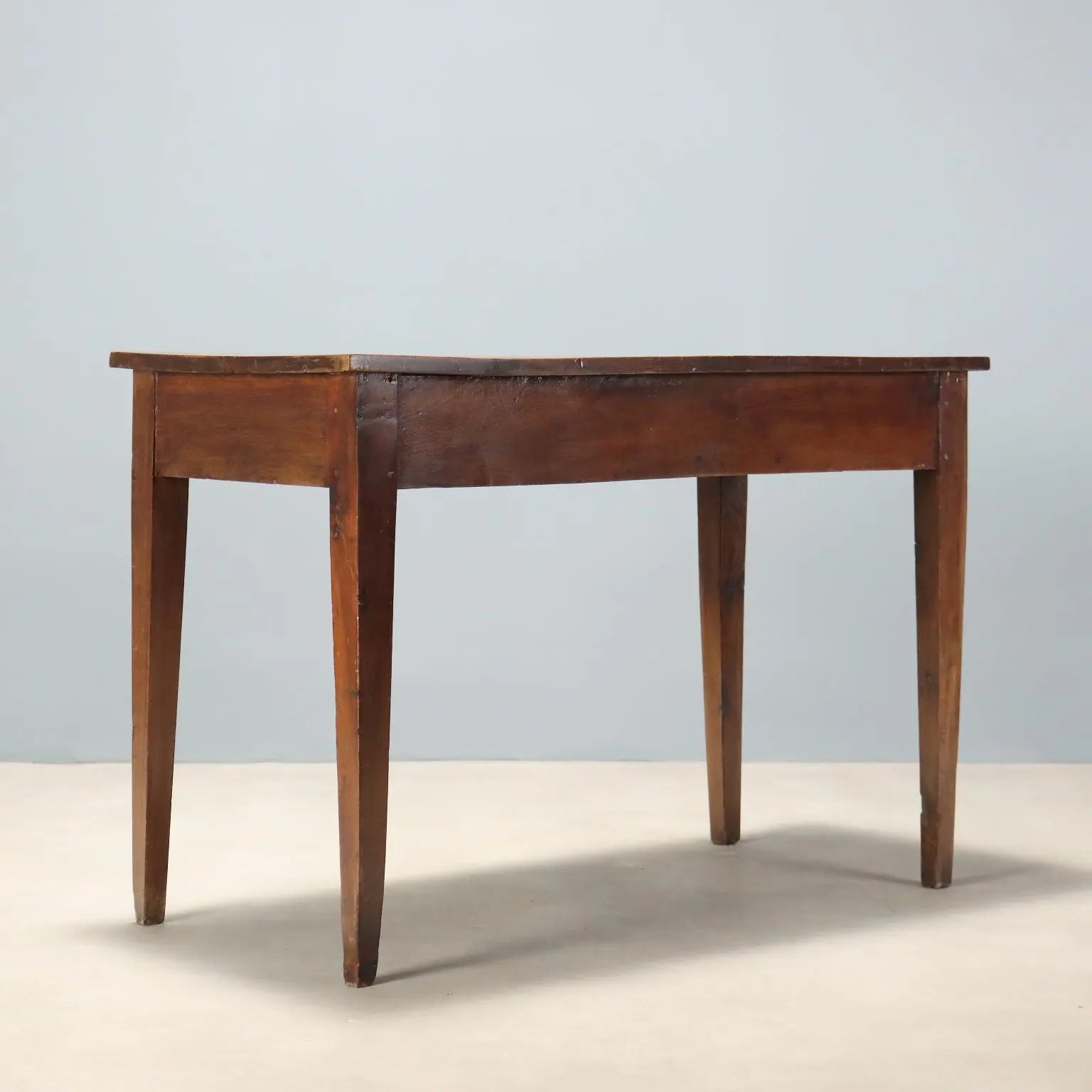 Antique Writing Desk Directoire Walnut Drawer Italy XVIII-XIX Century