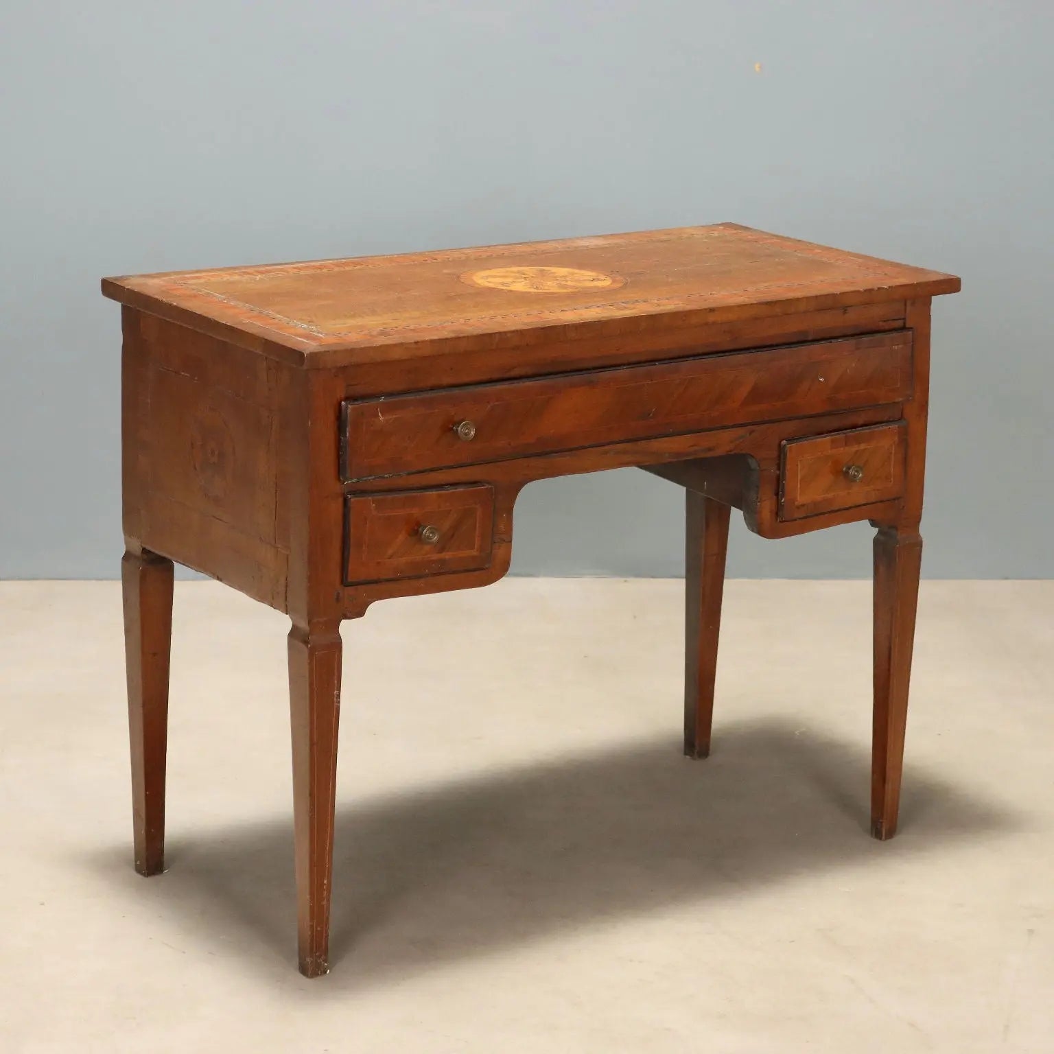 Neoclassical Walnut Writing Desk 19th Century
