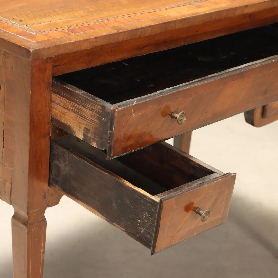 Neoclassical Walnut Writing Desk 19th Century