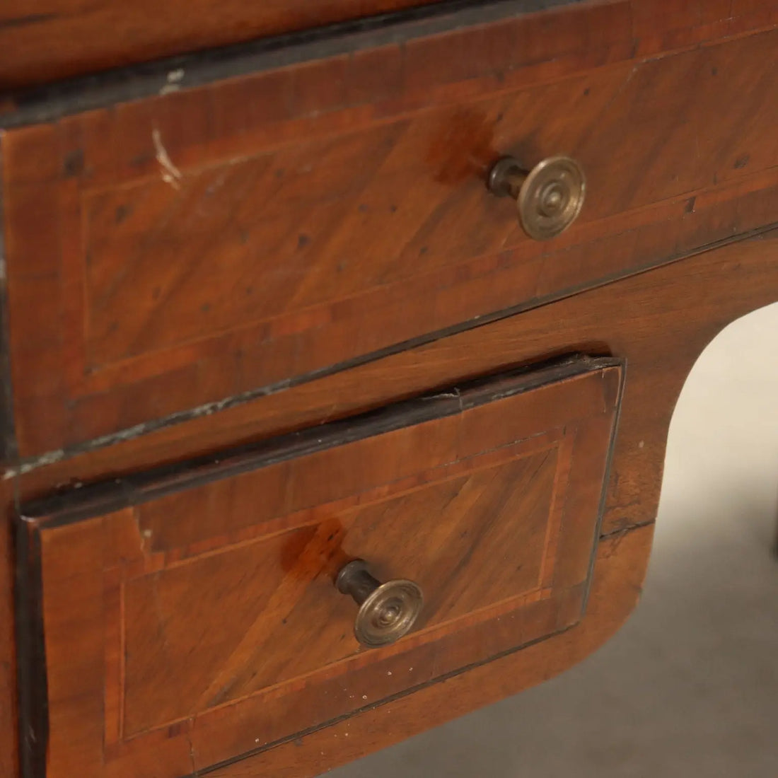 Neoclassical Walnut Writing Desk 19th Century