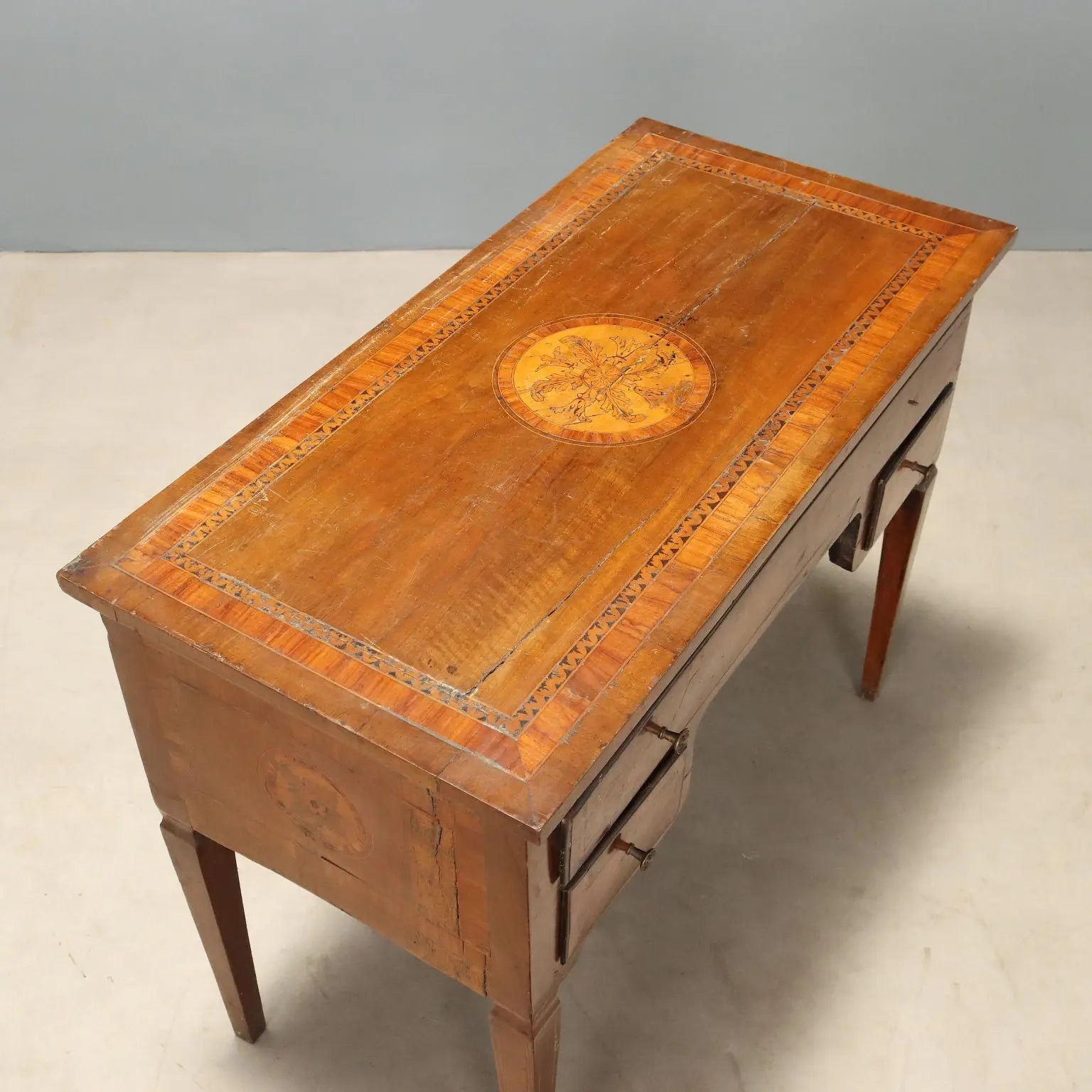 Neoclassical Walnut Writing Desk 19th Century