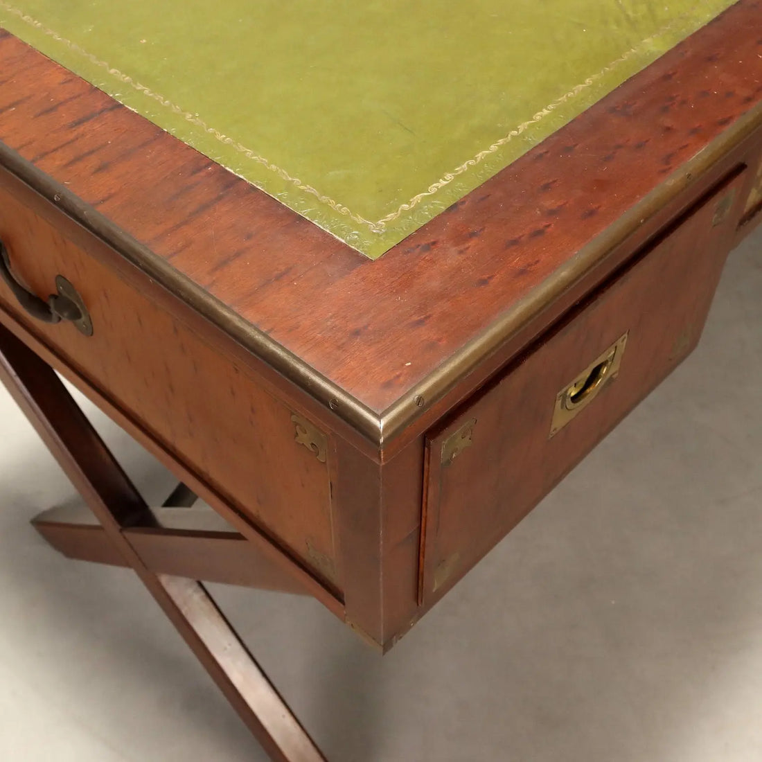 Mahogany Desk in Naval Style, England 1900s