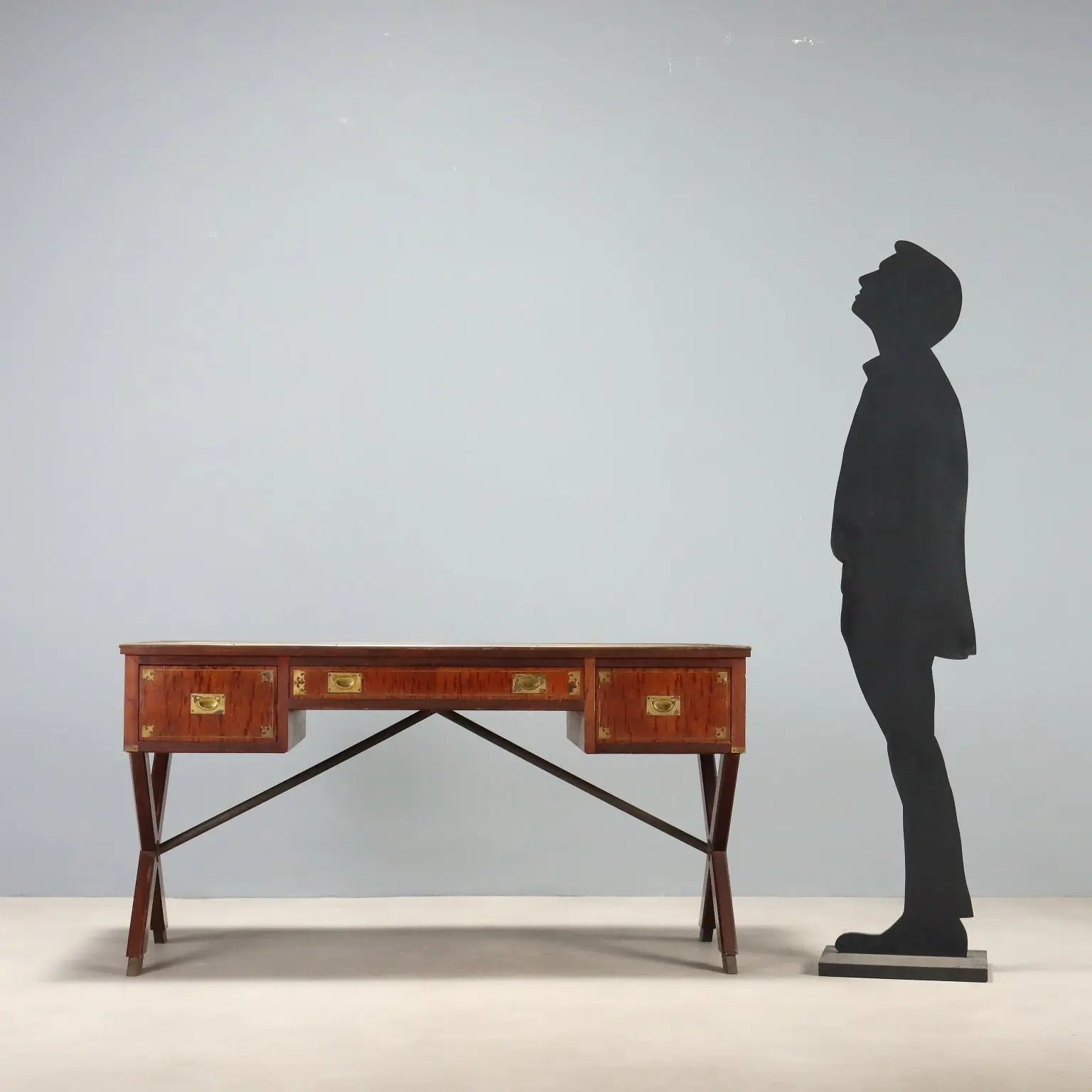 Mahogany Desk in Naval Style, England 1900s