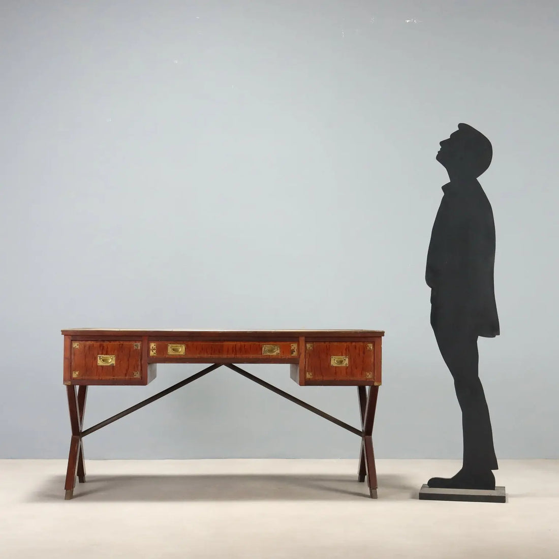 Mahogany Desk in Naval Style, England 1900s