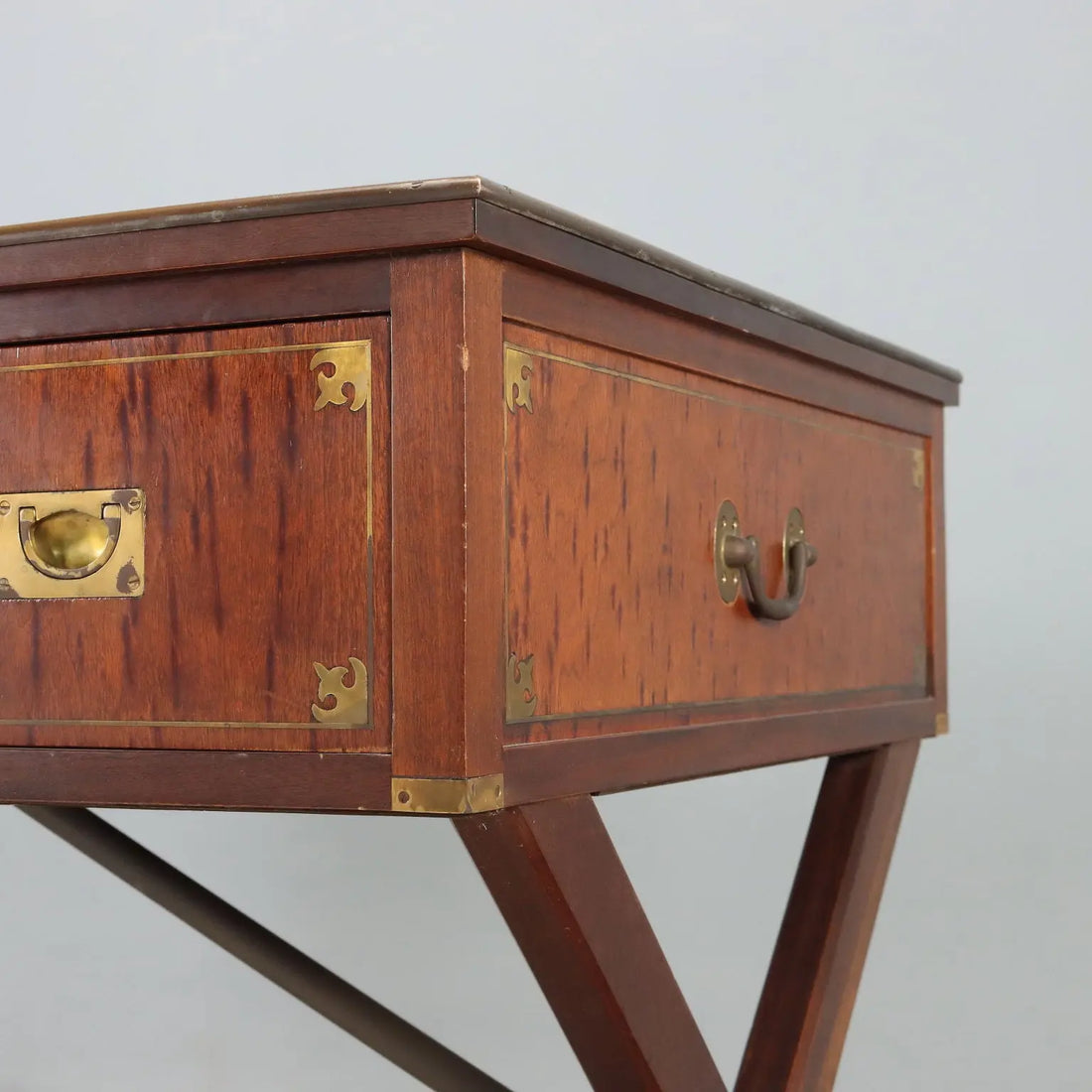 Mahogany Desk in Naval Style, England 1900s