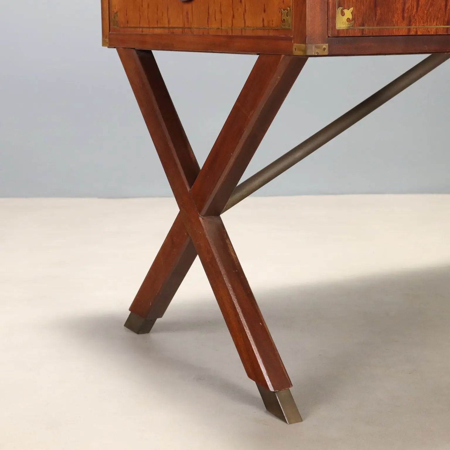 Mahogany Desk in Naval Style, England 1900s