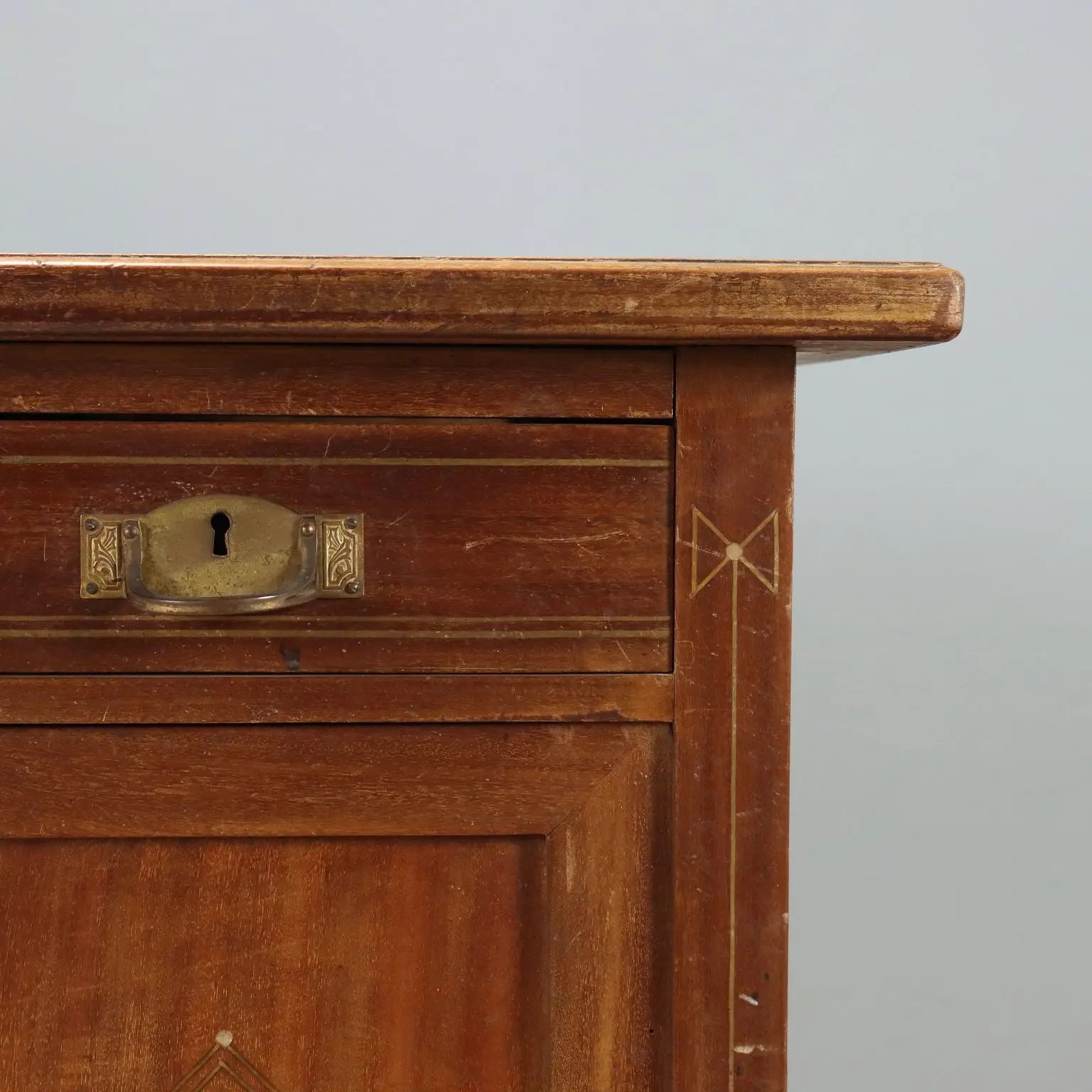 Liberty Mahogany Desk with Inlays - Early 1900s