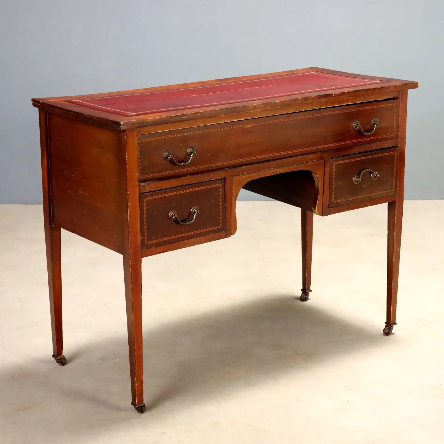 Antique Writing Desk Mahogany Maple Ebony United Kingdom '900