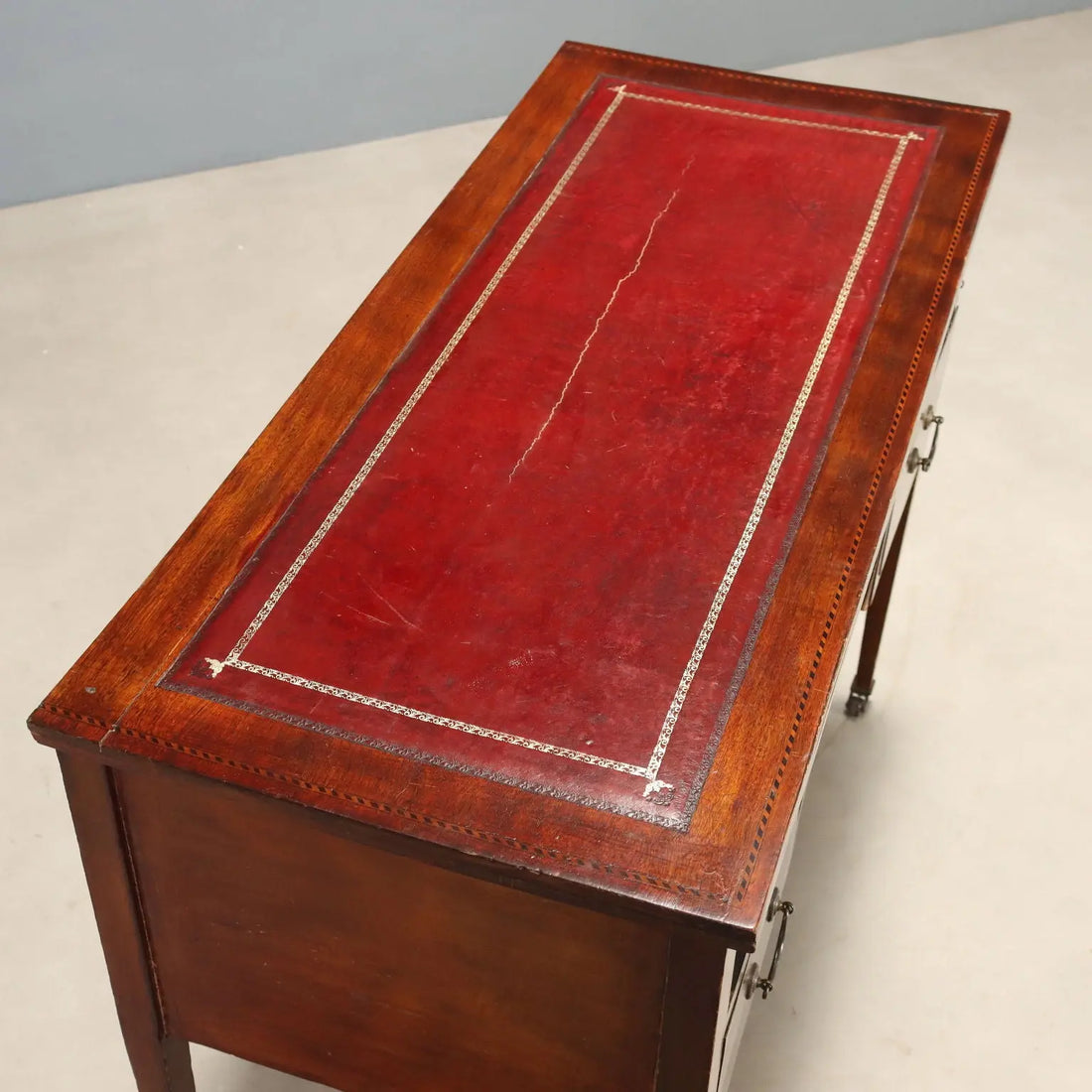 Antique Writing Desk Mahogany Maple Ebony United Kingdom '900