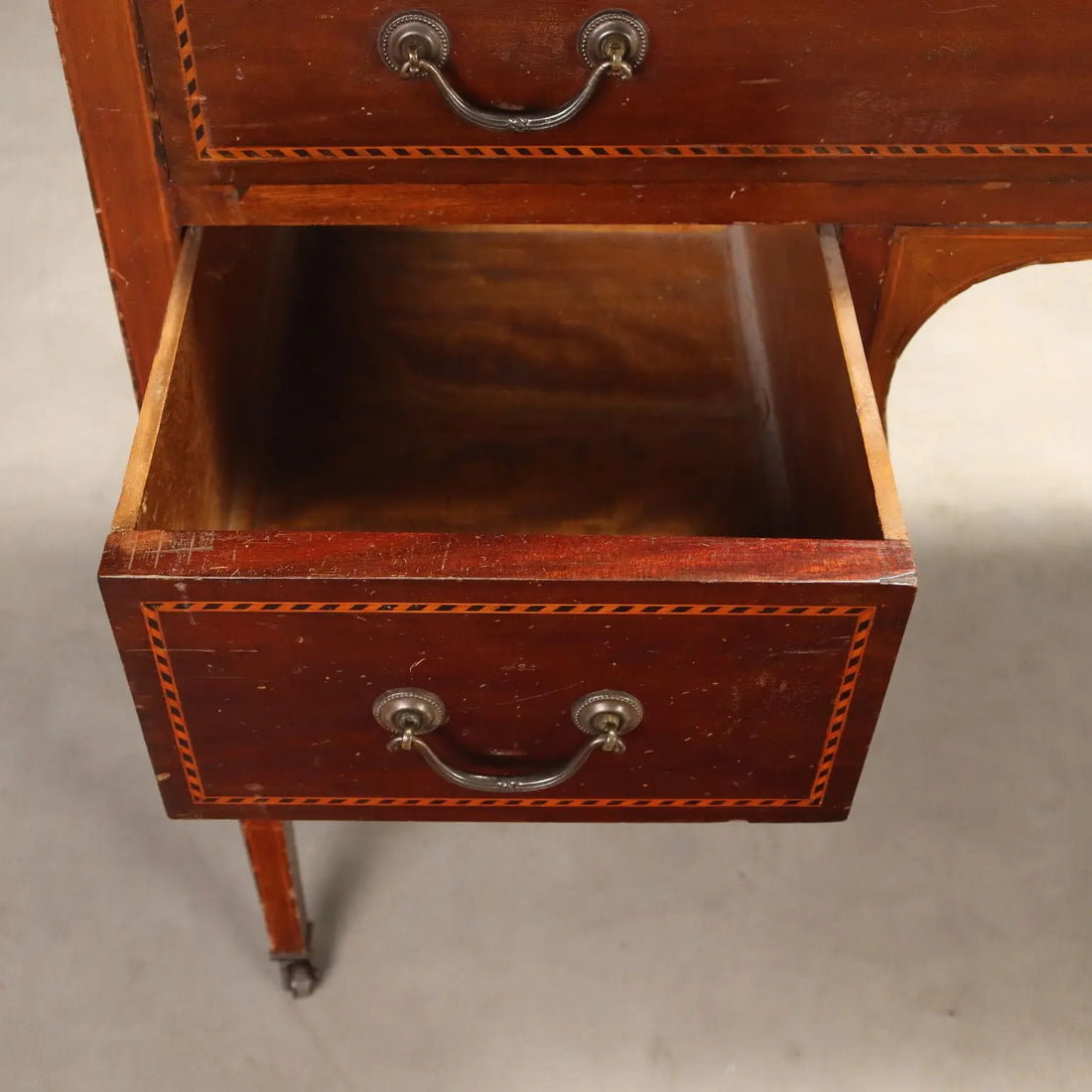 Antique Writing Desk Mahogany Maple Ebony United Kingdom '900