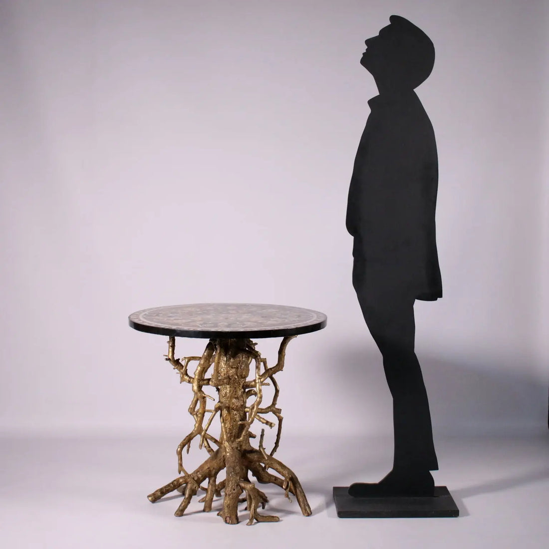 Neapolitan Table in Commesso Marble with Dove
