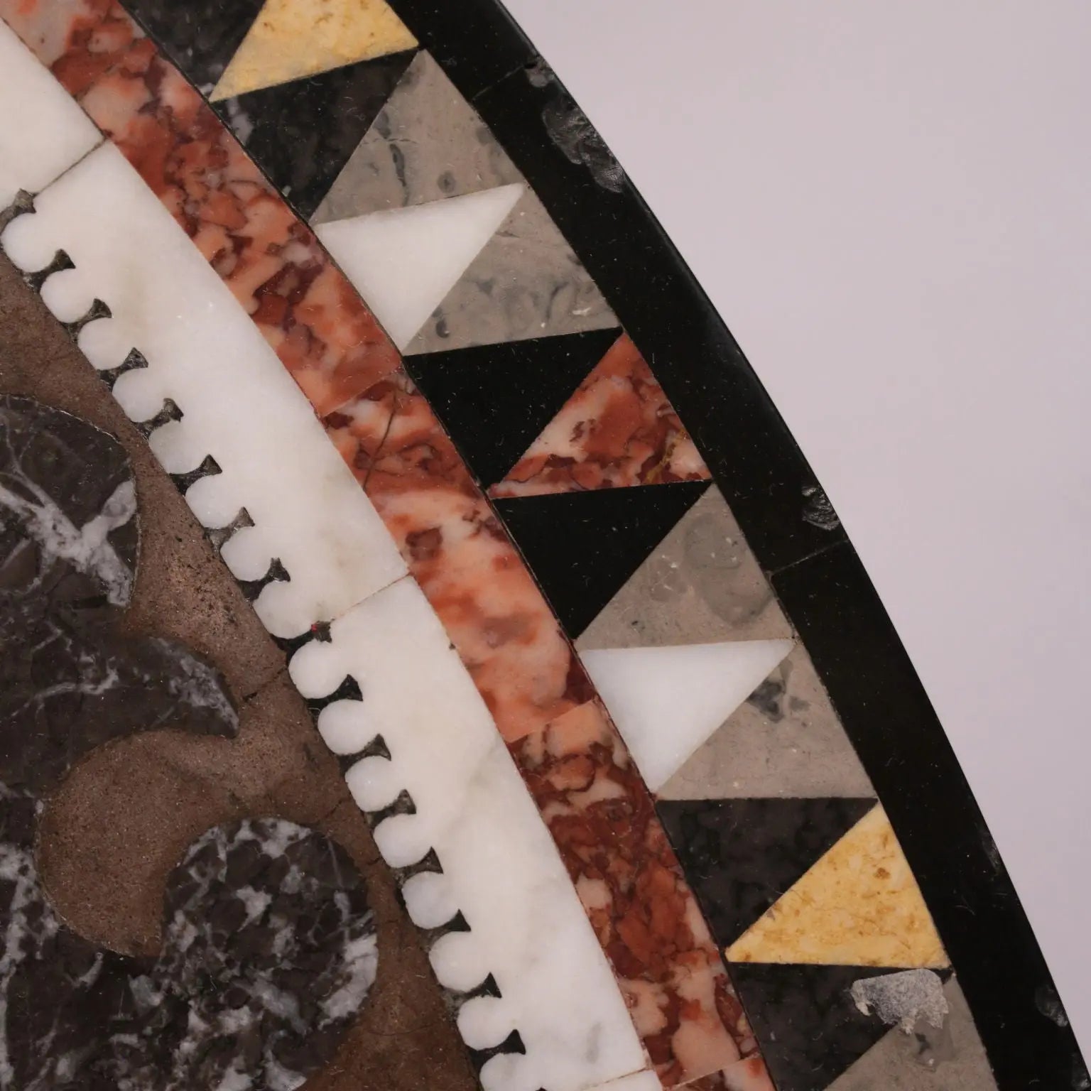 Neapolitan Table in Commesso Marble with Dove