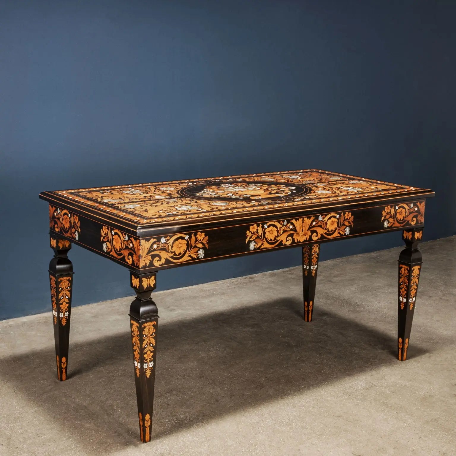 Luigi and Angiolo Falcini Inlaid Wood Table