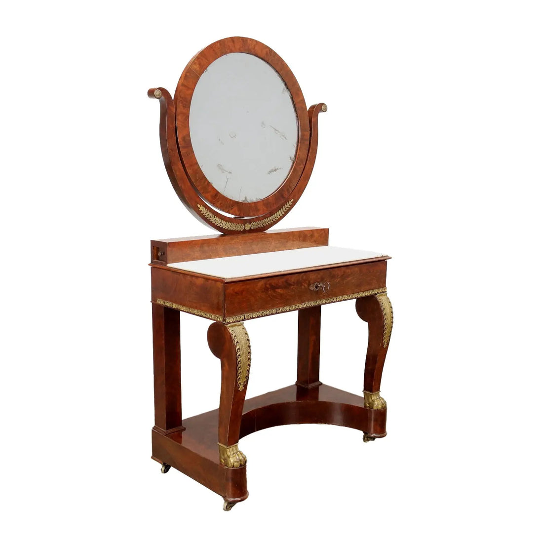Dressing Table Restoration Mahogany France XIX Century - France Second Fourth XIXth Century | Antiques | Tables