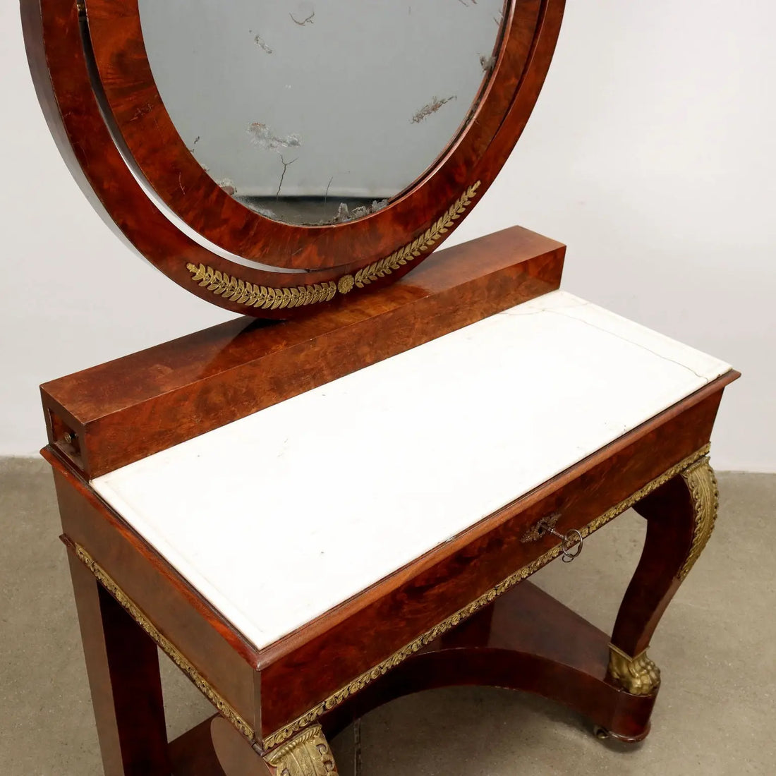 Dressing Table Restoration Mahogany France XIX Century - France Second Fourth XIXth Century | Antiques | Tables