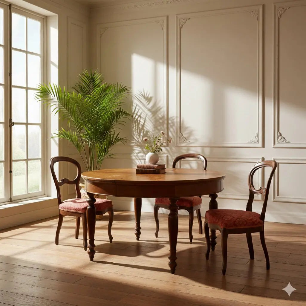 Antique Extendable Table Walnut Without Extensions '800 - Lombardy, Mid XIX Century | Antiques | Tables