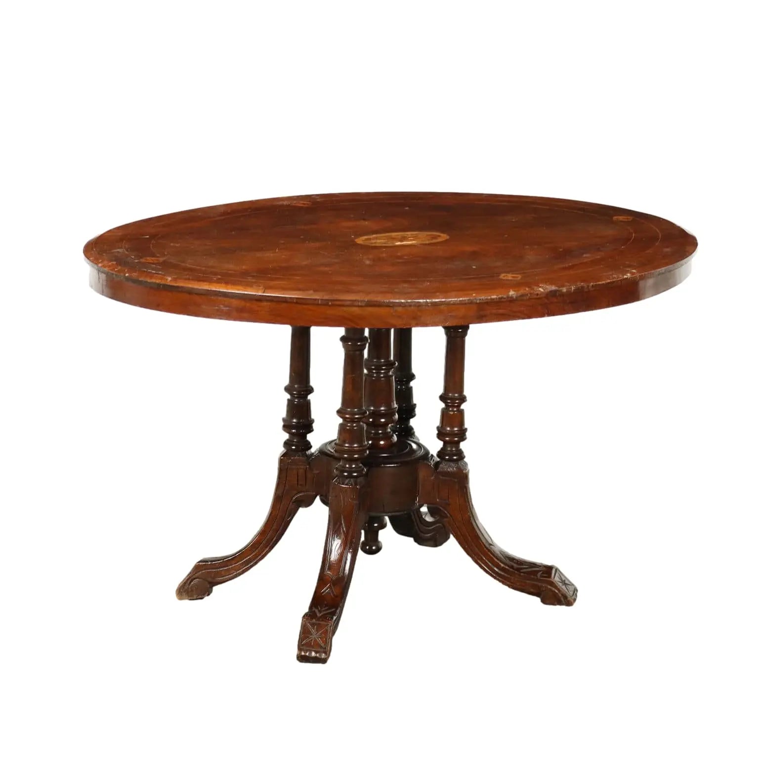 Antique Table Walnut Veneer Italy XIX Century - England, Late XIX Century | Antiques | Tables