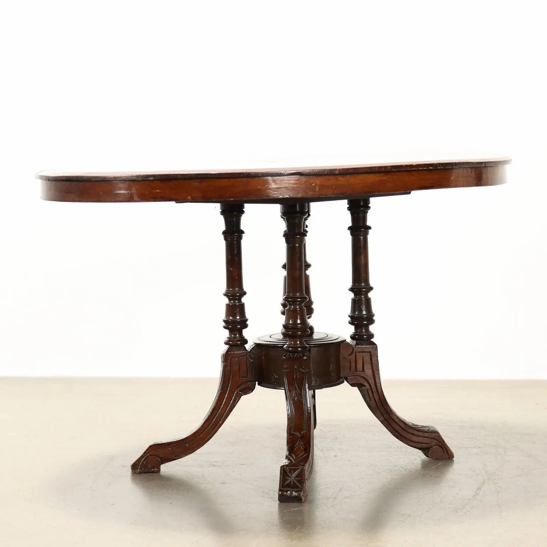 Antique Table Walnut Veneer Italy XIX Century - England, Late XIX Century | Antiques | Tables