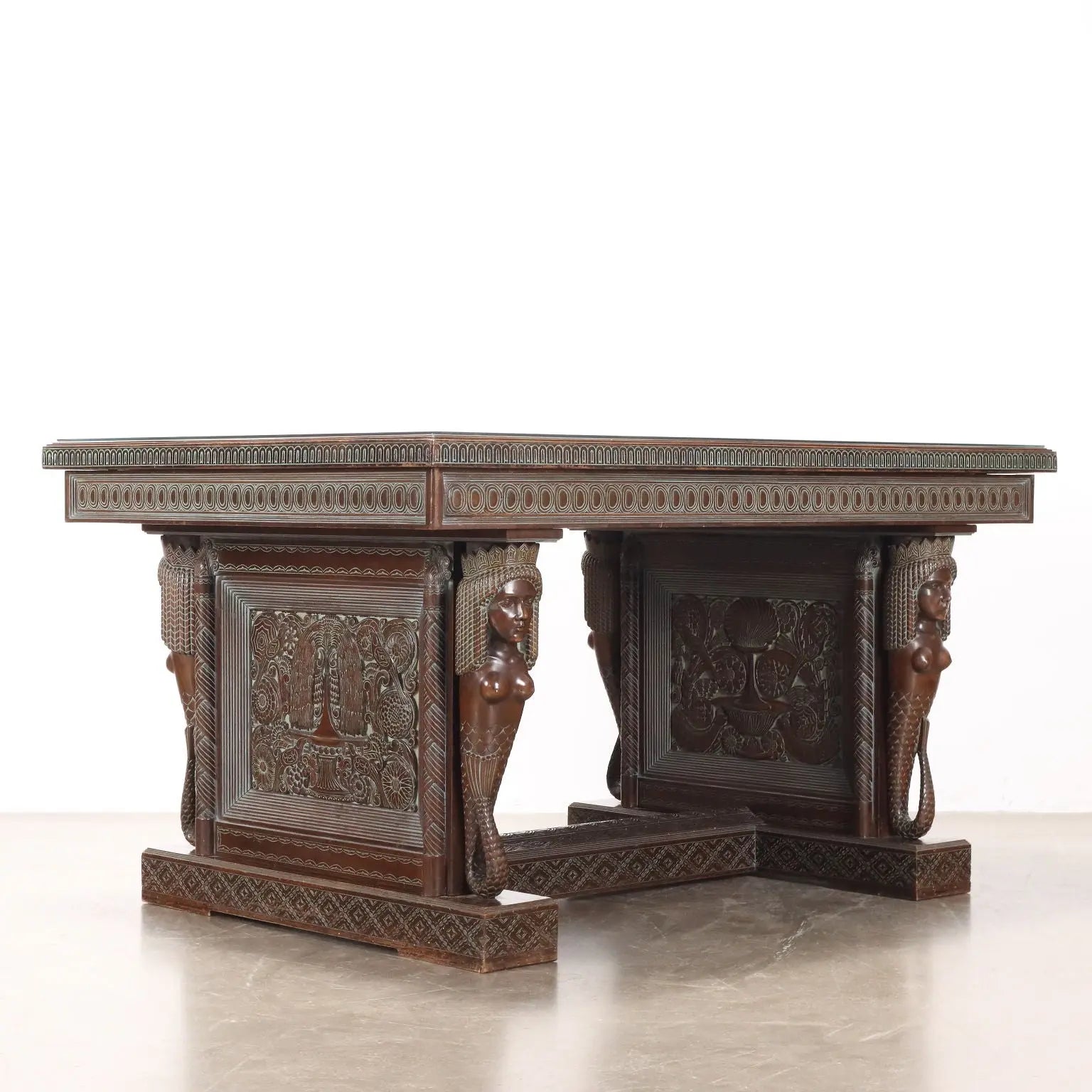 Antique Table Rino Galbiati Ethnic Style Italy XX Century - Antique Ethnic Table | Antiques | Tables