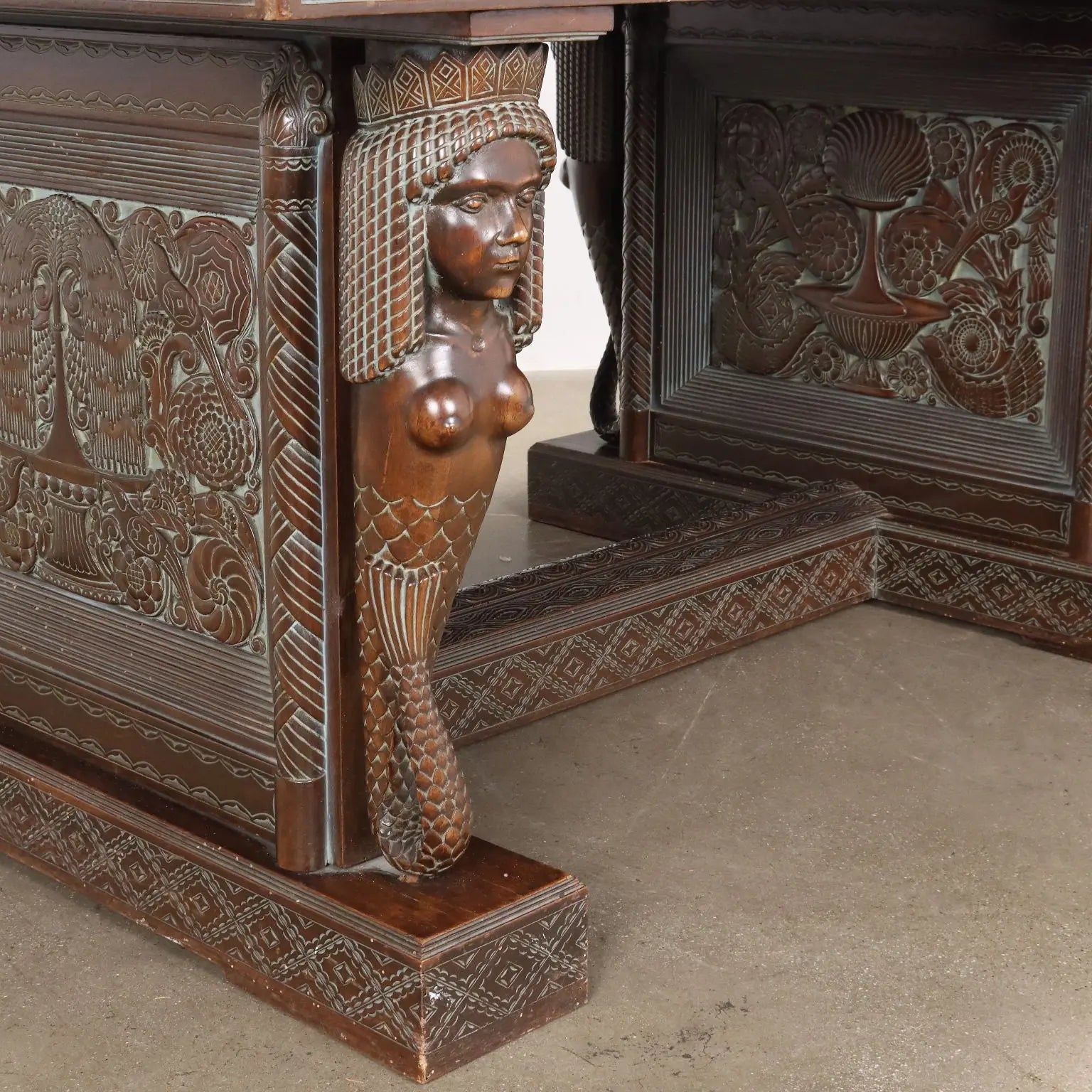 Antique Table Rino Galbiati Ethnic Style Italy XX Century - Antique Ethnic Table | Antiques | Tables