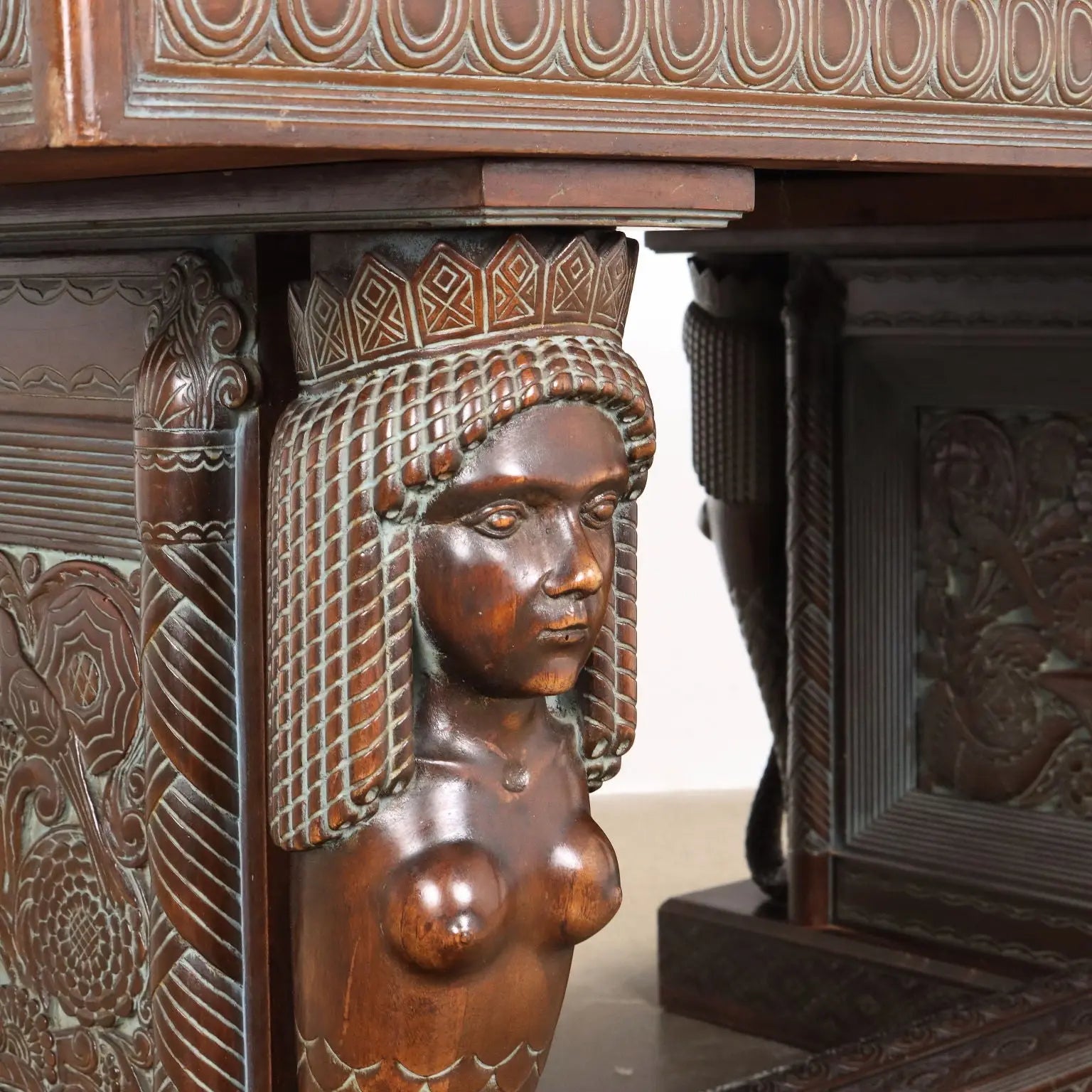 Antique Table Rino Galbiati Ethnic Style Italy XX Century - Antique Ethnic Table | Antiques | Tables