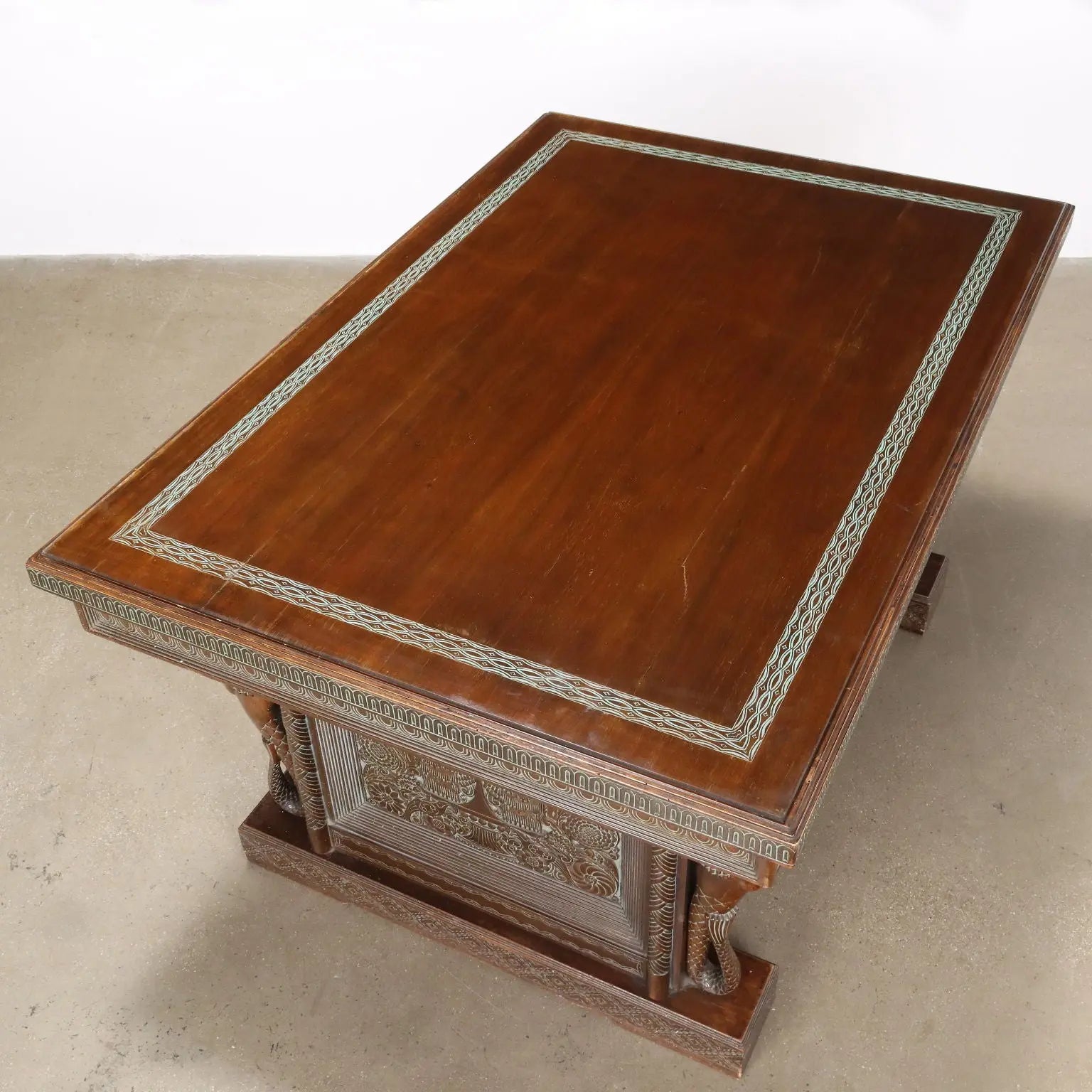 Antique Table Rino Galbiati Ethnic Style Italy XX Century - Antique Ethnic Table | Antiques | Tables