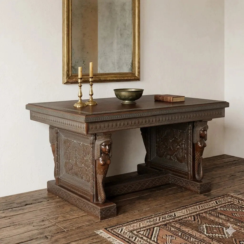 Antique Table Rino Galbiati Ethnic Style Italy XX Century - Antique Ethnic Table | Antiques | Tables