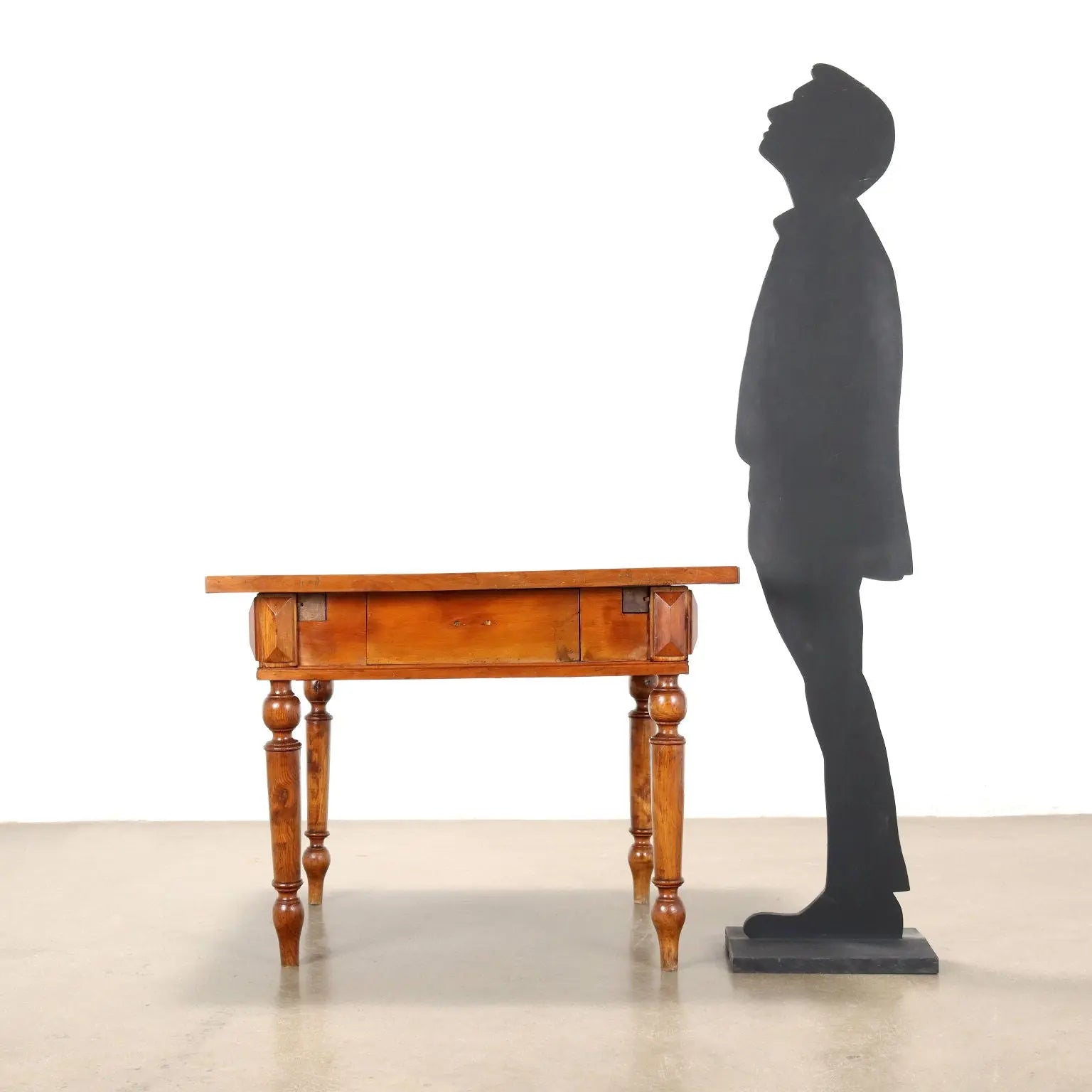 20th Century Cherrywood Table with Secret Compartment