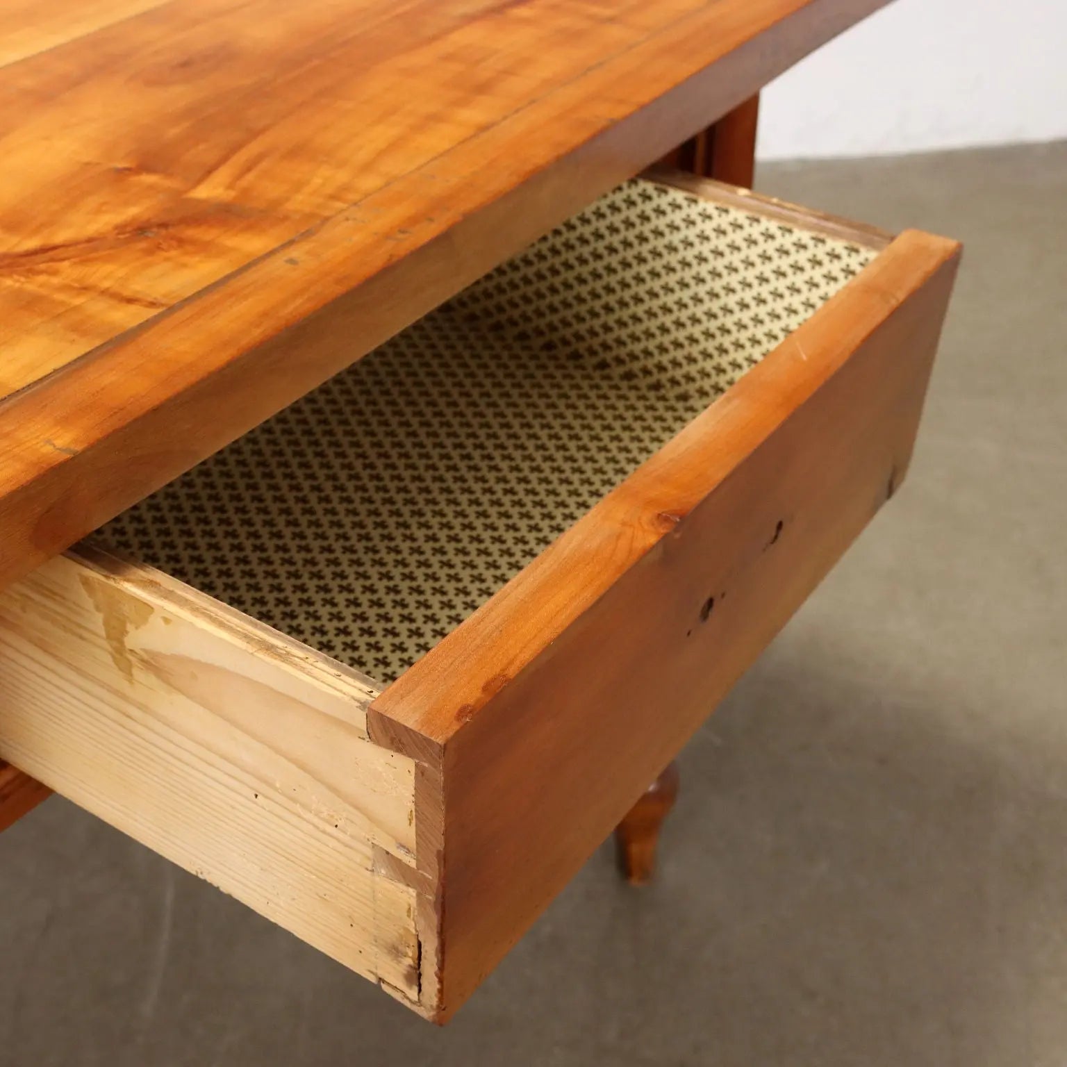 20th Century Cherrywood Table with Secret Compartment