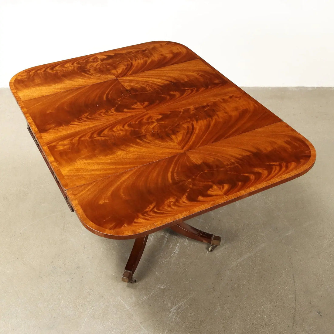 Antique Table Mahogany Drawer Wheels England XX Century - Early XX Century | Antiques | Tables