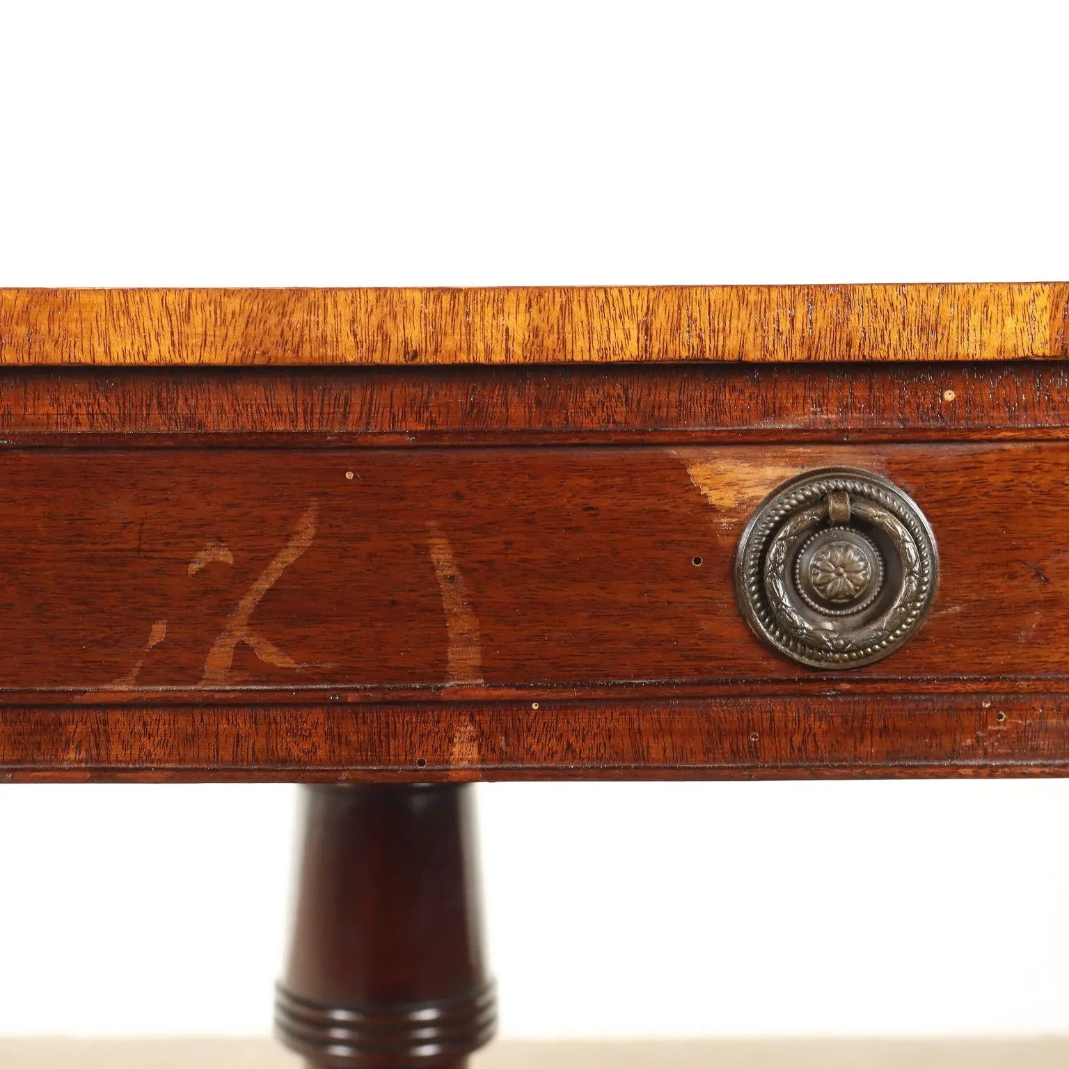 Antique Table Mahogany Drawer Wheels England XX Century - Early XX Century | Antiques | Tables