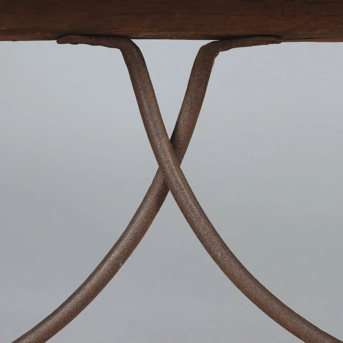 Antique Refectory Table Walnut Wrought Iron Italy XX Century - Italy, XX Century | Antiques | Tables