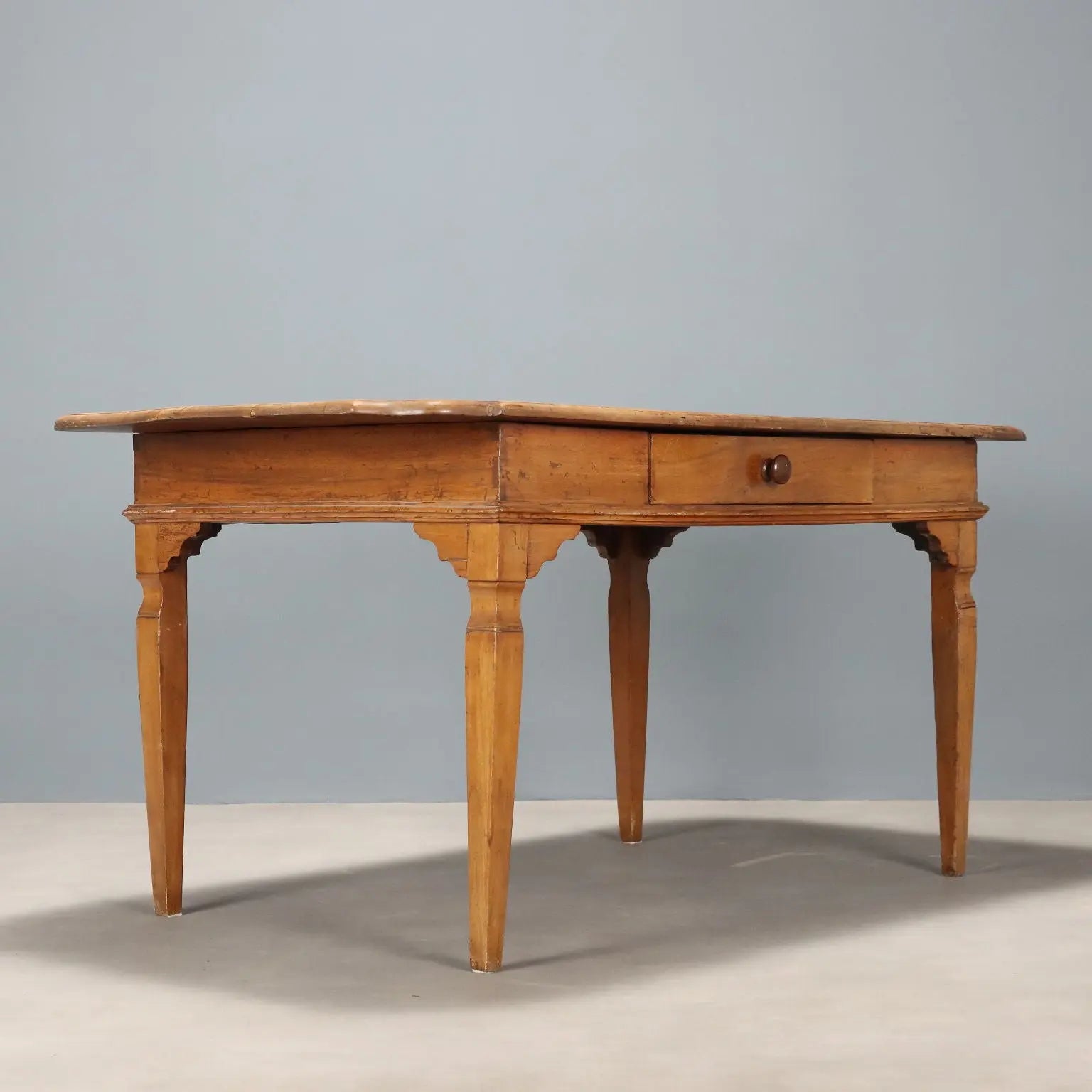Antique Table Walnut with Drawers Italy Early XIX Century - Italy, Early XIX Century | Antiques | Tables