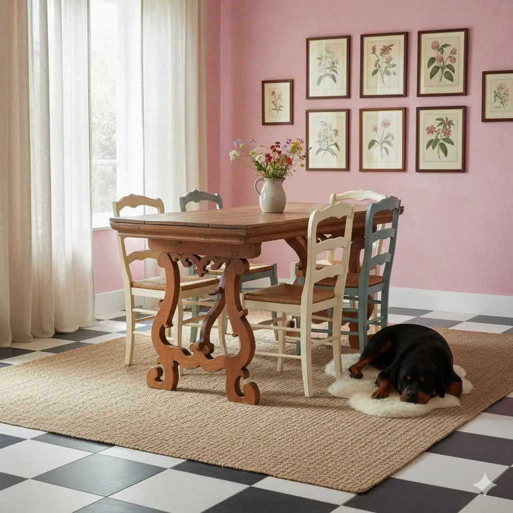 Fratino Table in Walnut - Italy 19th Century