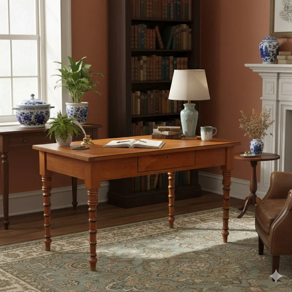 Antique Table Cherrywood Fir Drawer Italy XIX Century - Italy, Mid XIX Century | Antiques | Tables