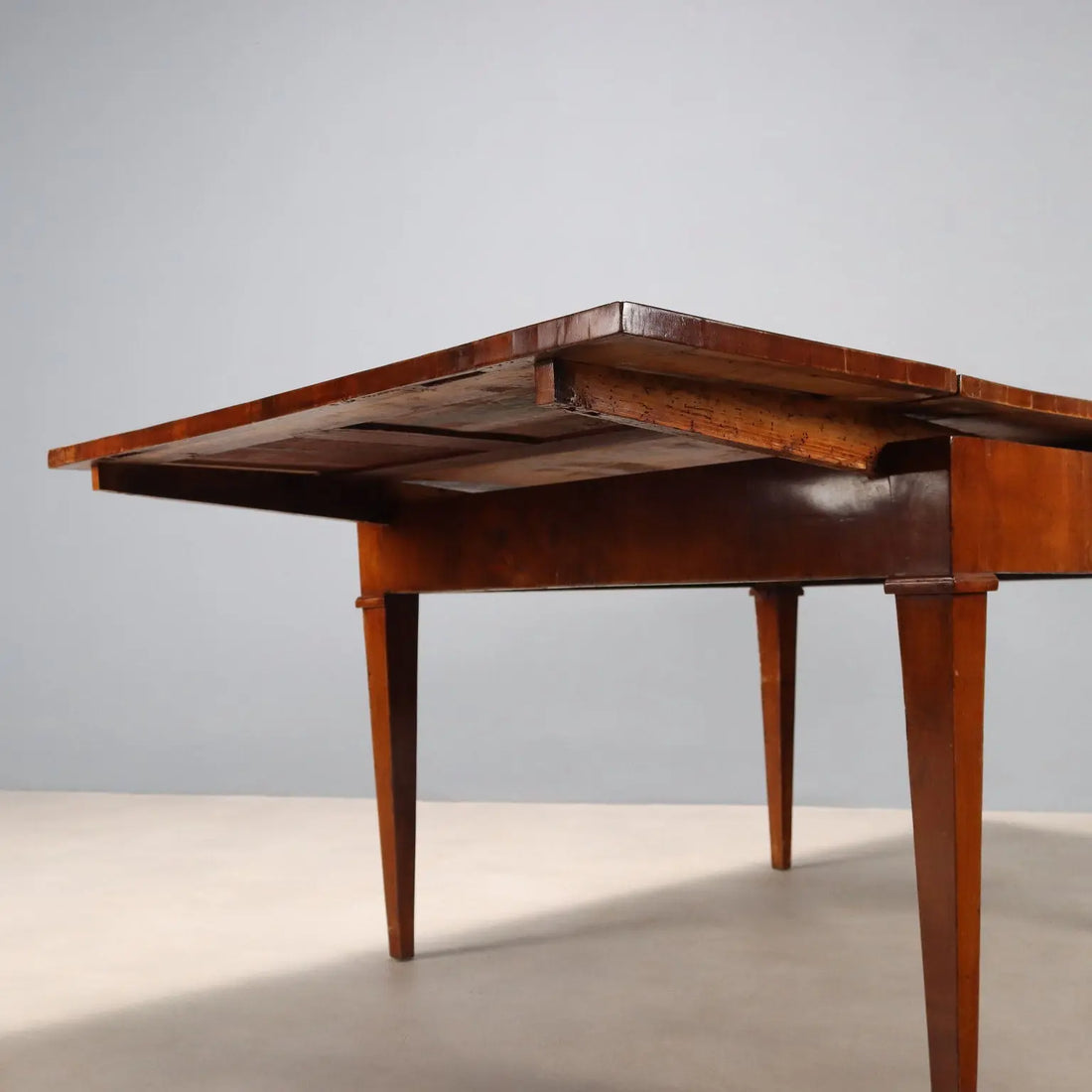 Antique Table Directoire Walnut Extensions Italy XIX Century - Italy, Early XIX Century | Antiques | Tables