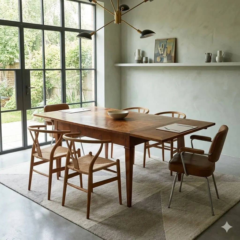 Antique Table Directoire Walnut Extensions Italy XIX Century - Italy, Early XIX Century | Antiques | Tables