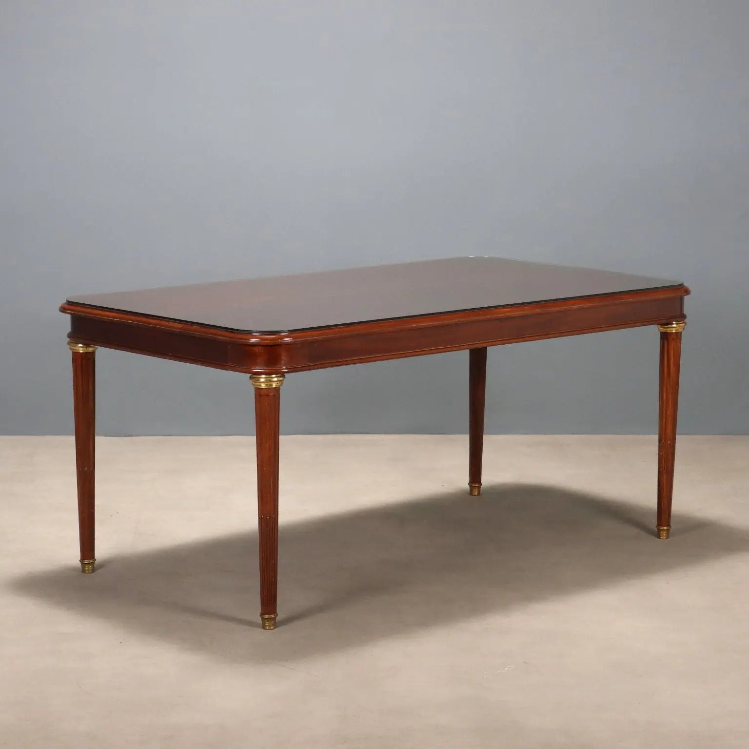 Antique Table Mahogany Gilded Bronze Glass United Kingdom '900 - England, Early XX Century | Antiques | Tables