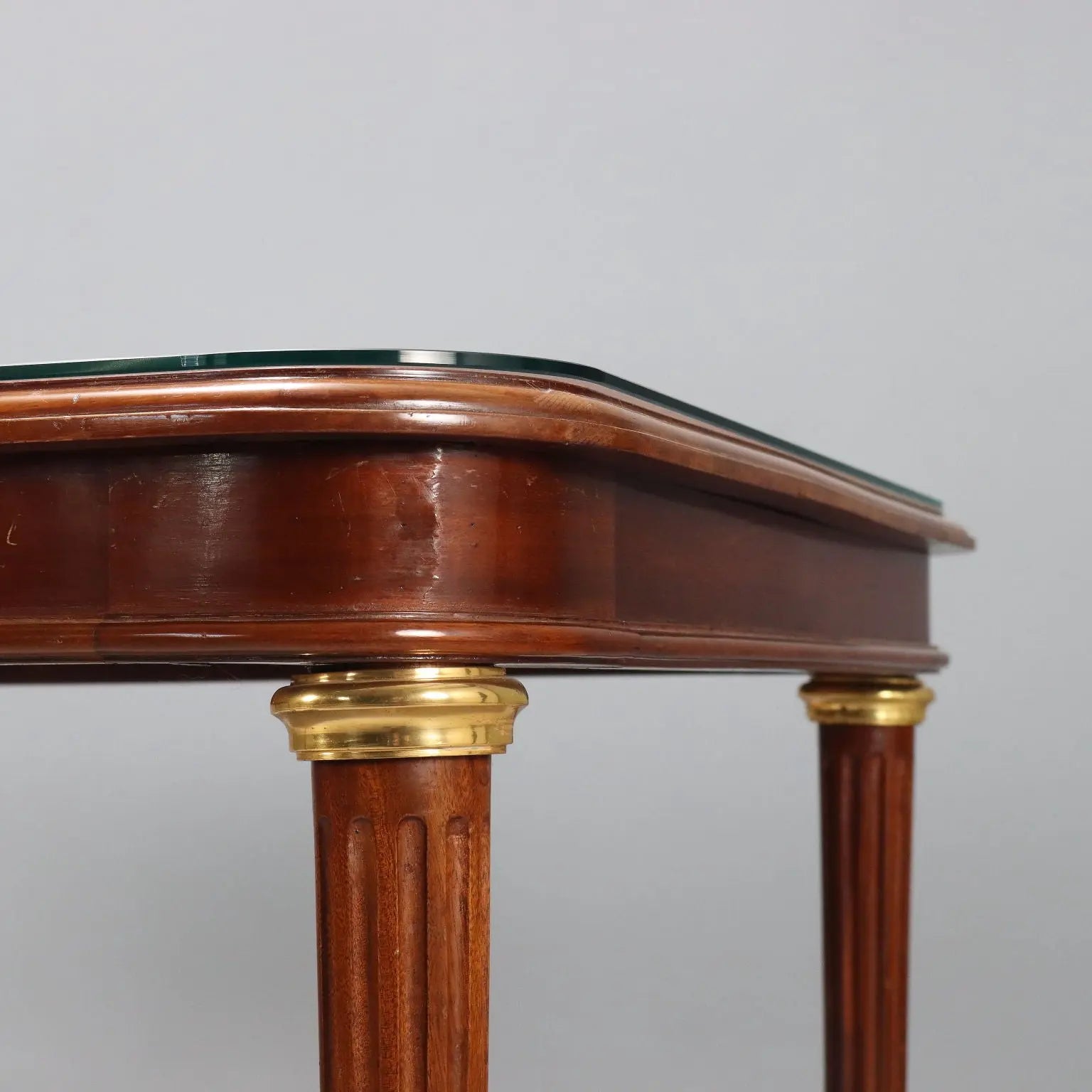 Antique Table Mahogany Gilded Bronze Glass United Kingdom '900 - England, Early XX Century | Antiques | Tables