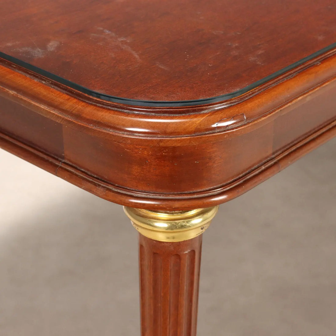 Antique Table Mahogany Gilded Bronze Glass United Kingdom '900 - England, Early XX Century | Antiques | Tables