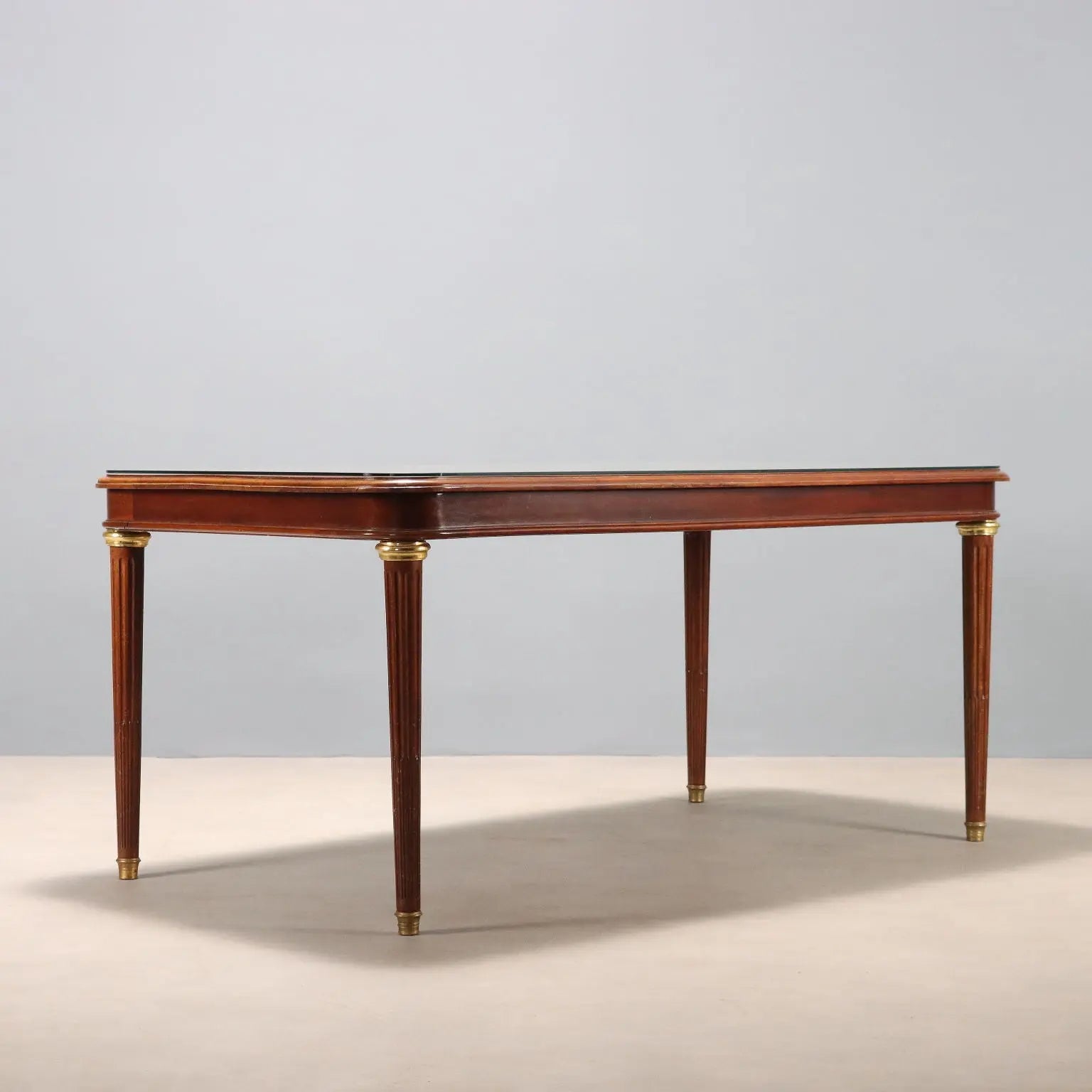 Antique Table Mahogany Gilded Bronze Glass United Kingdom '900 - England, Early XX Century | Antiques | Tables