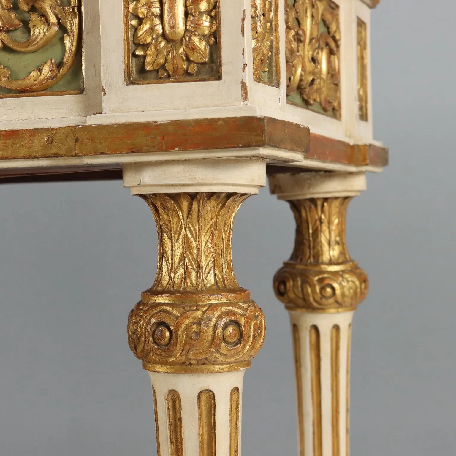 Antique Eclectic Table Lacquered Wood Marble Italy XIX Century - Italy, Mid XIX Century | Antiques | Tables