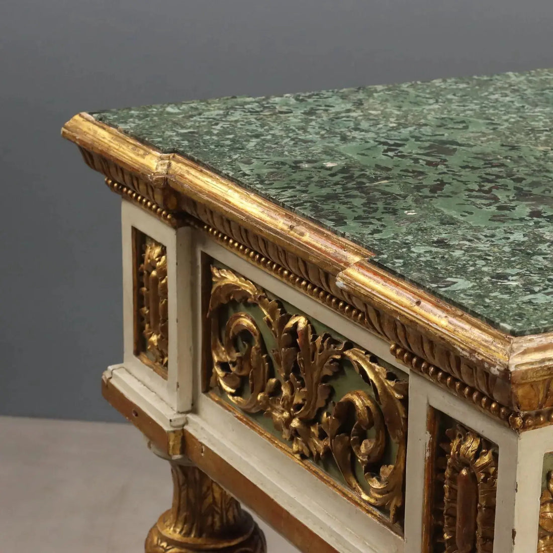 Antique Eclectic Table Lacquered Wood Marble Italy XIX Century - Italy, Mid XIX Century | Antiques | Tables
