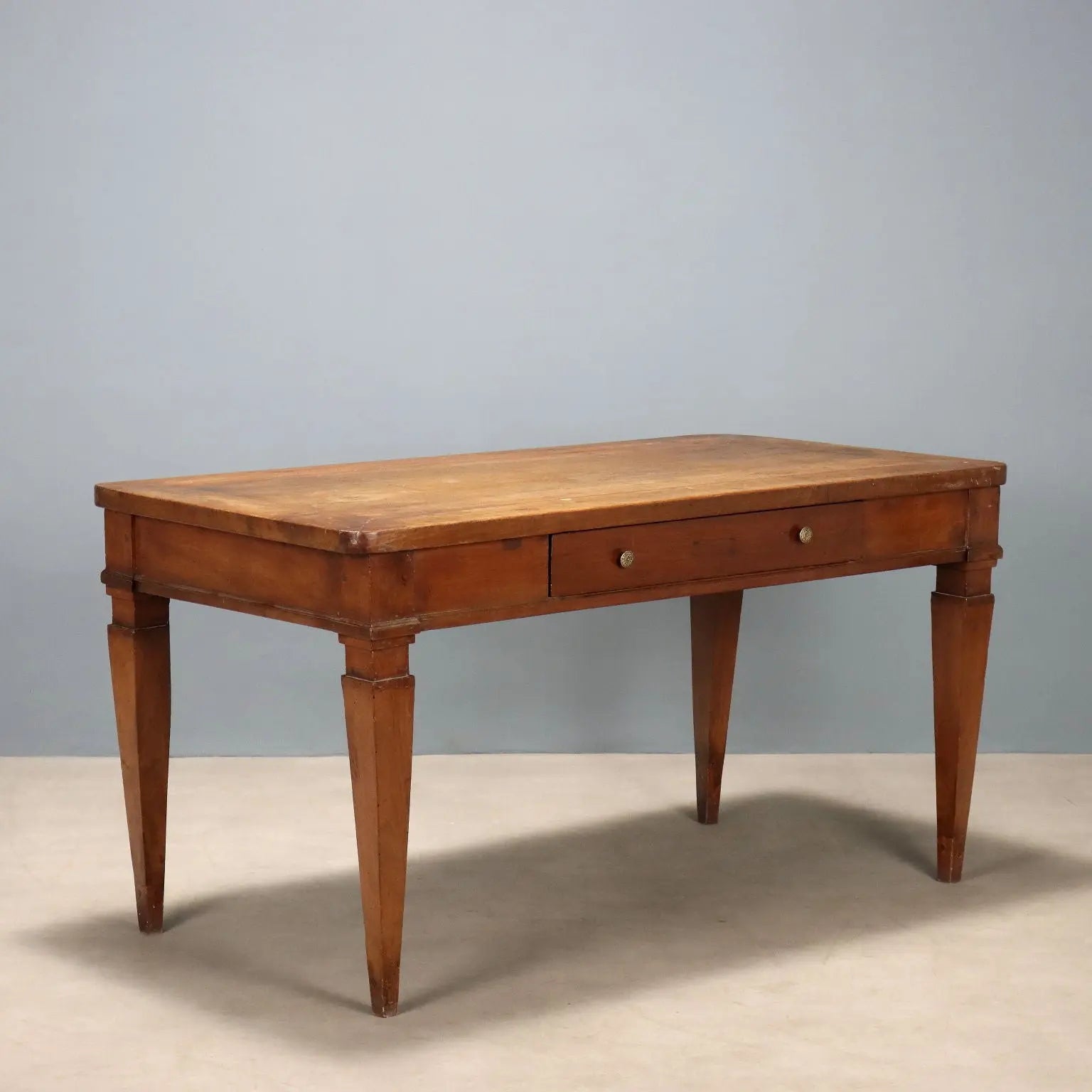 Antique Directoire Table Walnut Drawer Italy XVIII-XIXI Century - Italy, XVIII-XIX Century | Antiques | Tables
