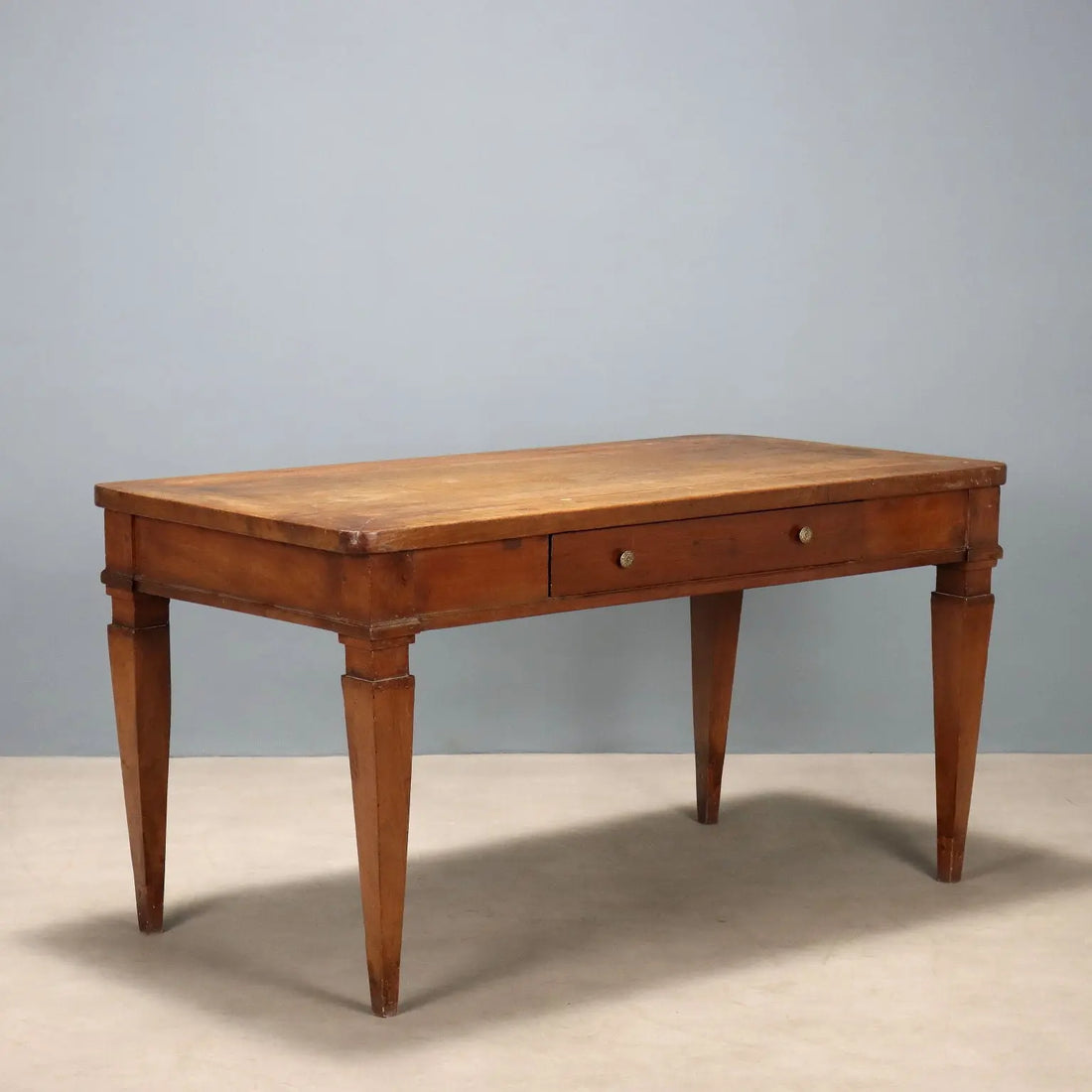 Antique Directoire Table Walnut Drawer Italy XVIII-XIXI Century - Italy, XVIII-XIX Century | Antiques | Tables