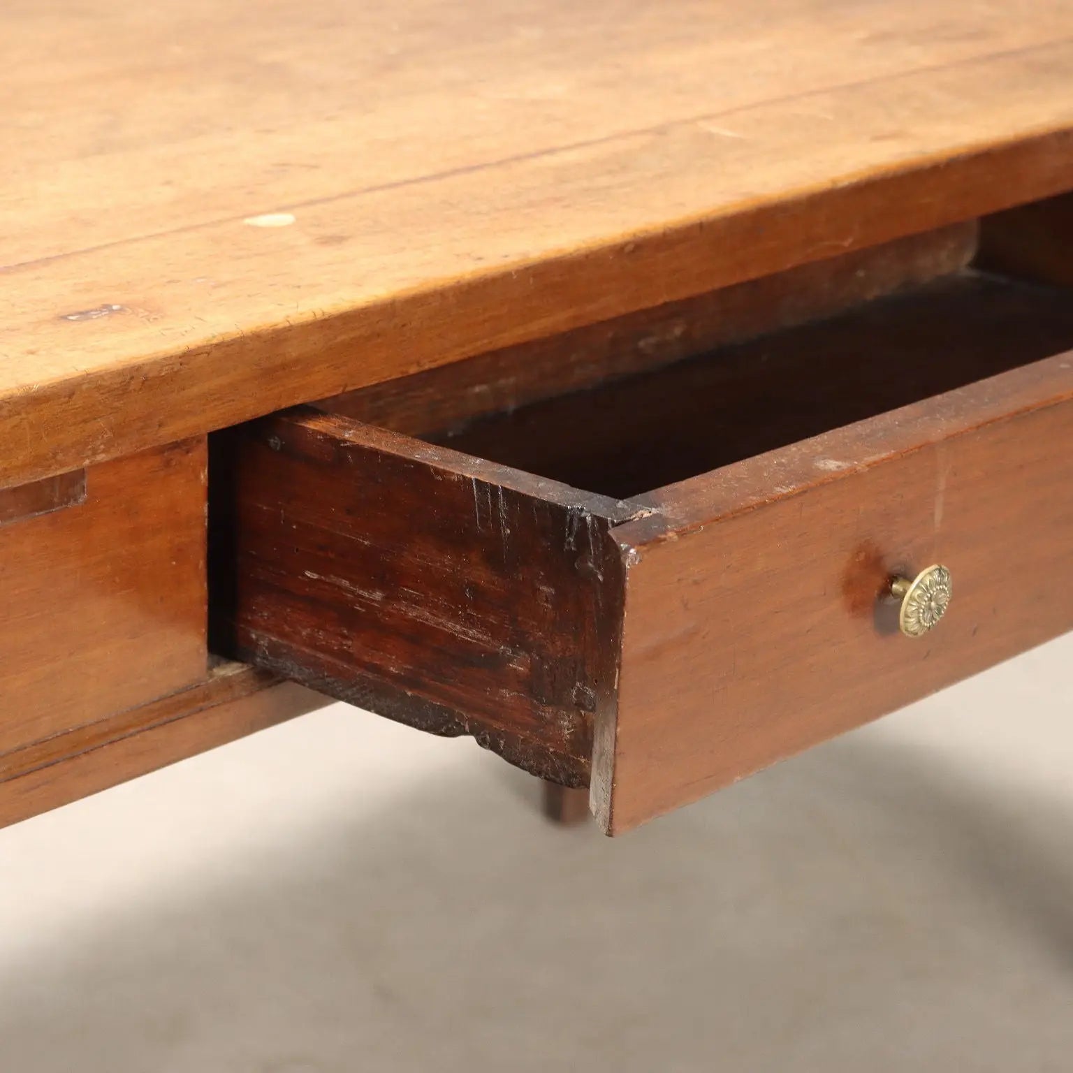 Antique Directoire Table Walnut Drawer Italy XVIII-XIXI Century - Italy, XVIII-XIX Century | Antiques | Tables