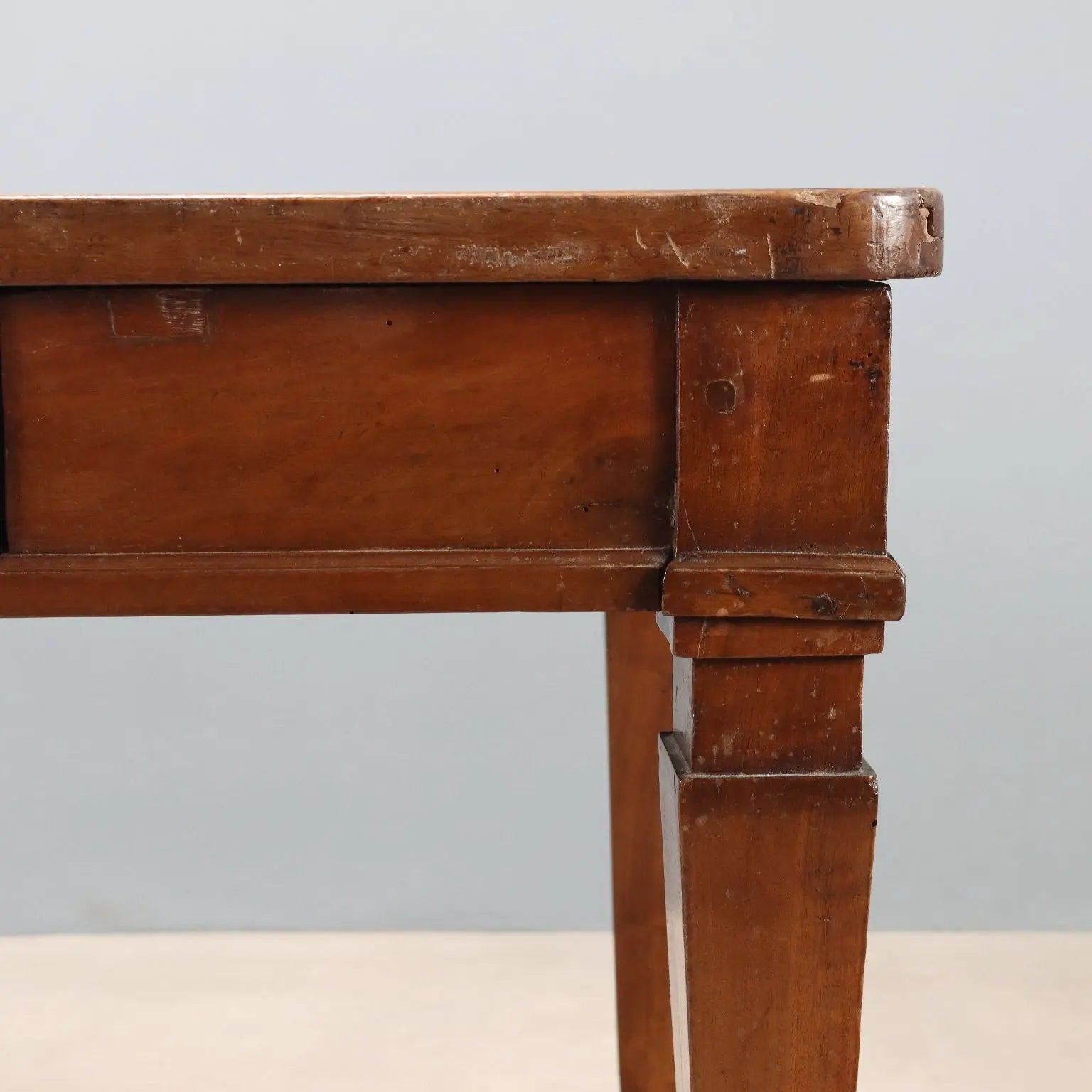 Antique Directoire Table Walnut Drawer Italy XVIII-XIXI Century - Italy, XVIII-XIX Century | Antiques | Tables